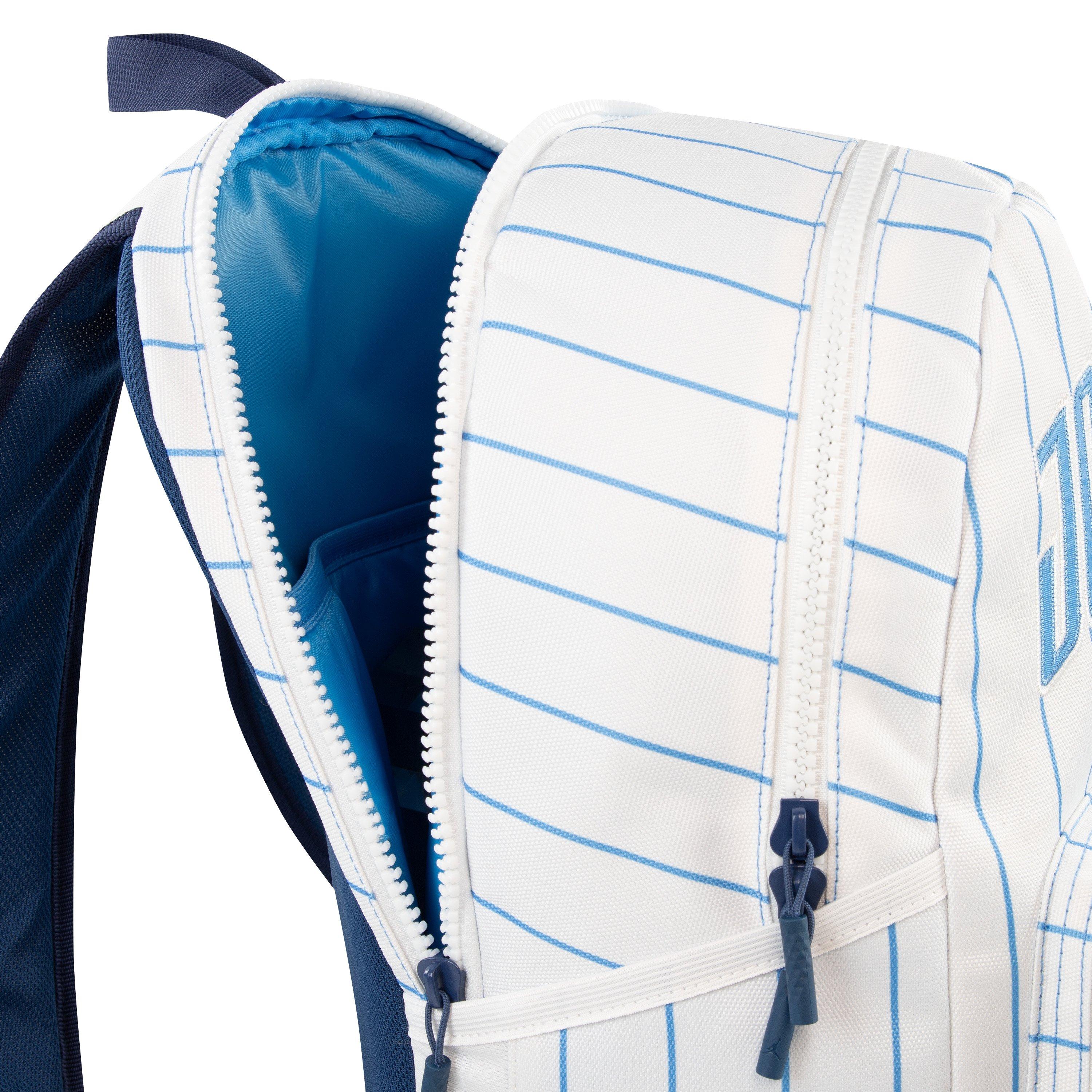 Jordan Play Off Women's Color Block Zipper Backpack - White/Blue