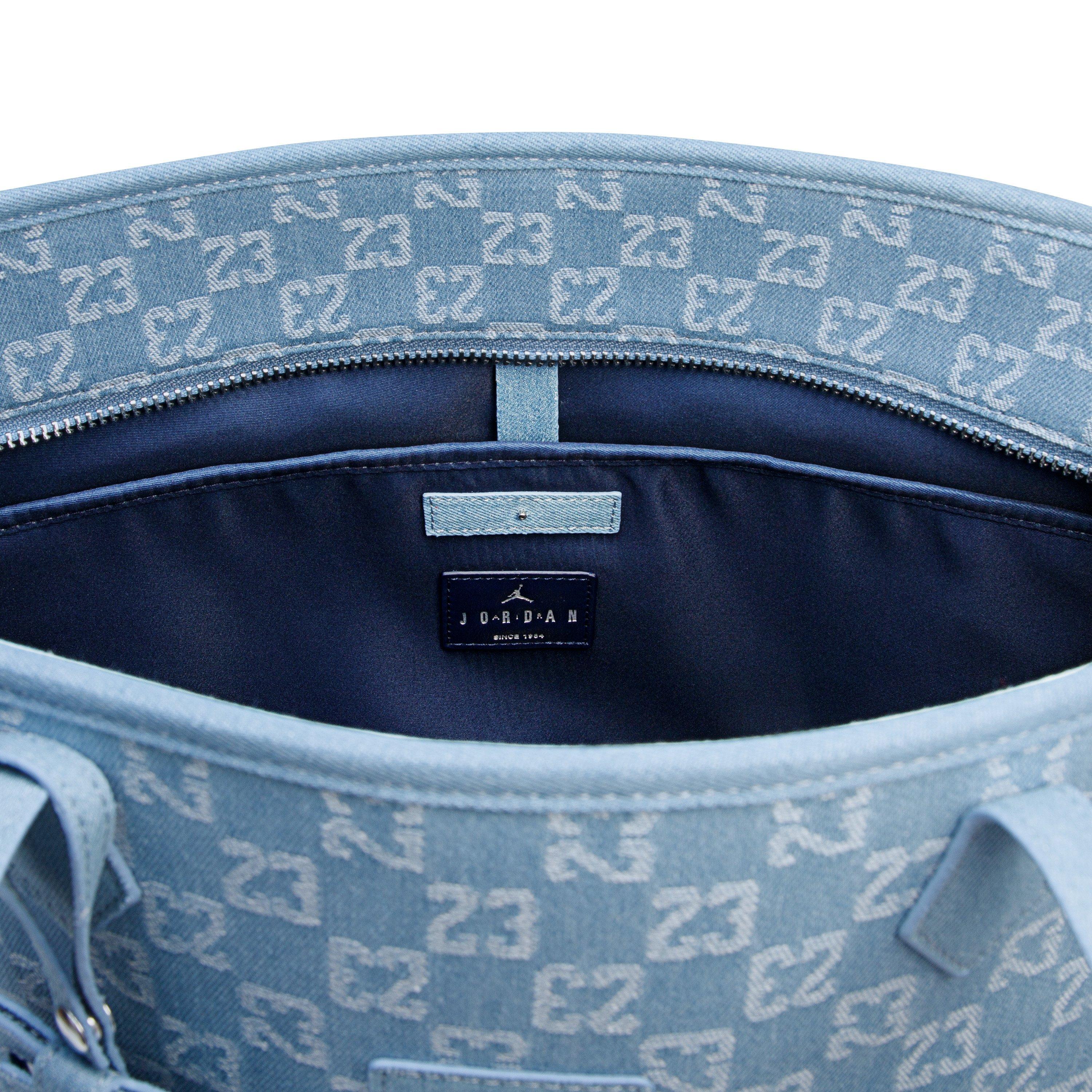 Jordan Monogram Tote - Denim, Padded Laptop Sleeve | Hibbett