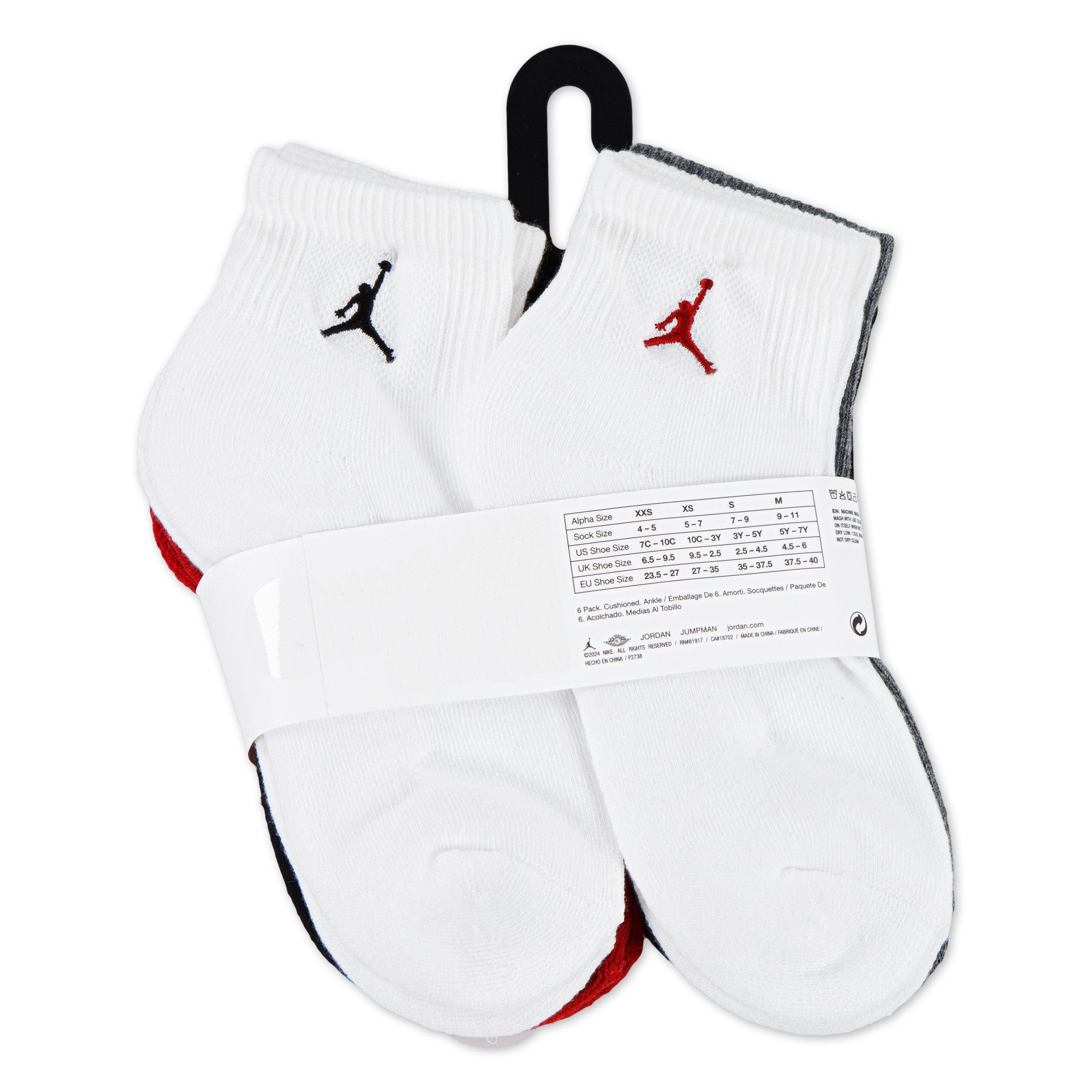 Jordan Everyday Essentials 6-Pack Multi Ankle Big Kids' Socks