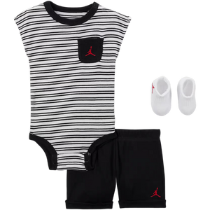 Jordan Infant Boys' Essential Striped 3-Piece Set - Black