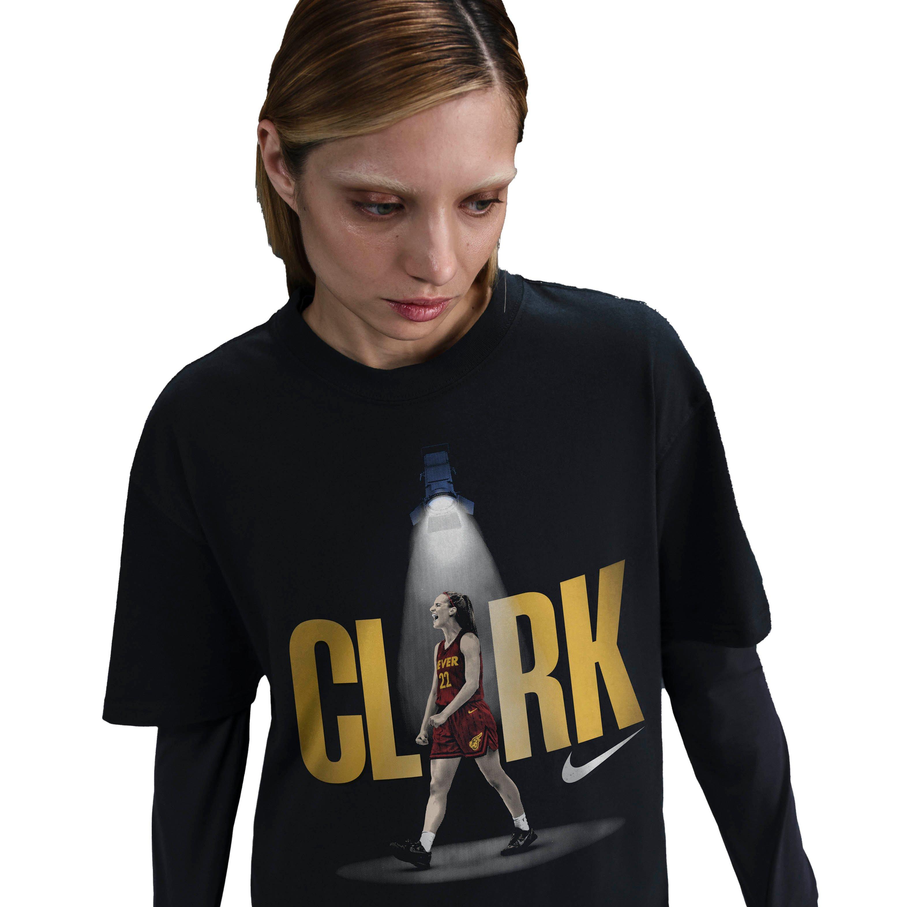Nike Women's Caitlin Clark "So Win" Basketball Tee - BLACK Thumbnail View 3