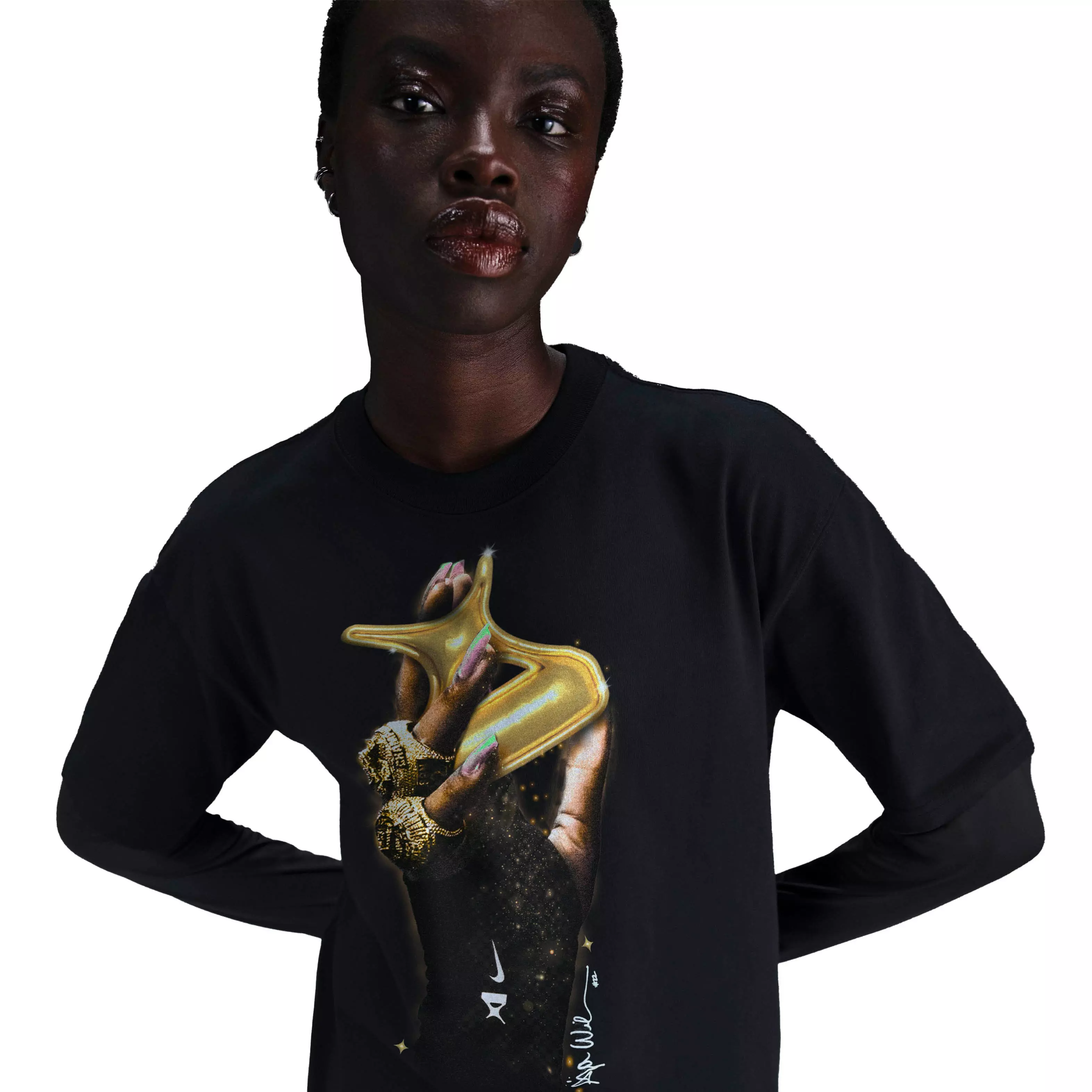 Nike Women's A'Ja Wilson "So Win" Basketball Tee - BLACK