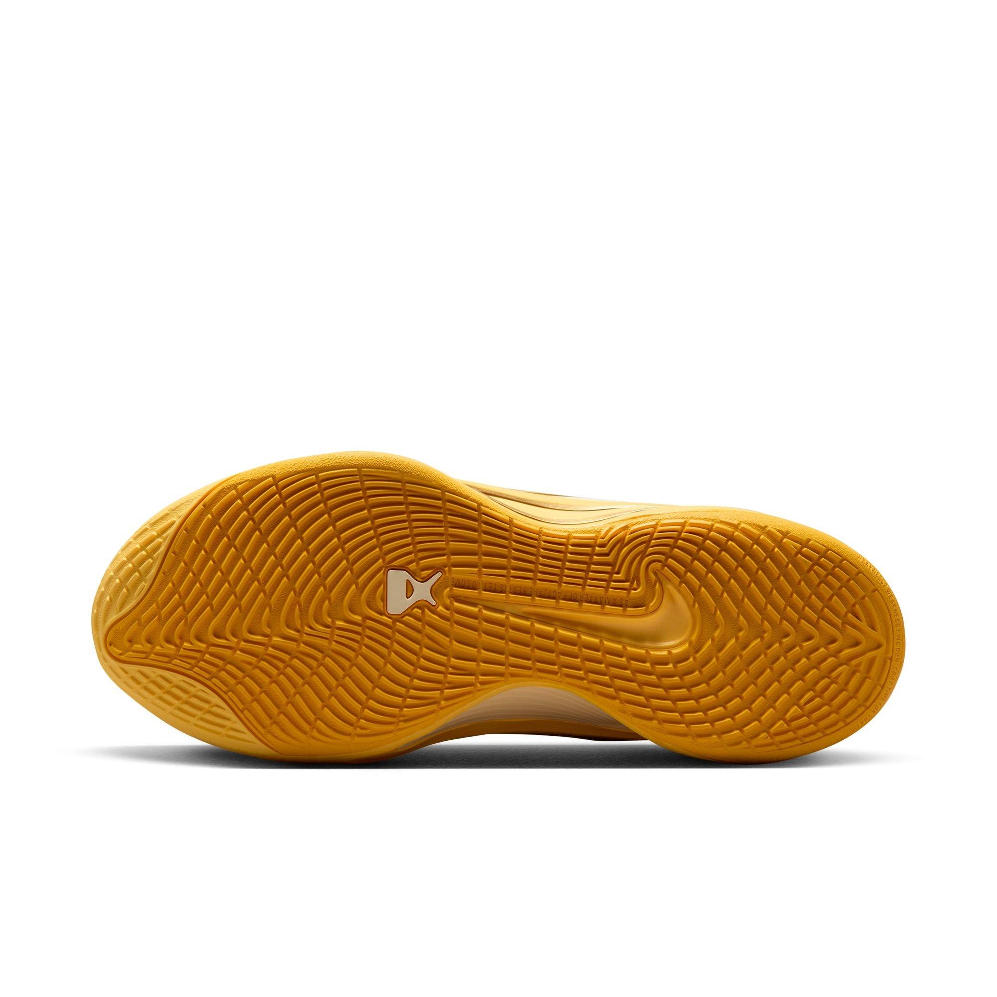 Nike A'One "Sunrise" Basketball Shoe - UNIVERSITY GOLD/METALLIC GOLD/TOPAZ GOLD Thumbnail View 11