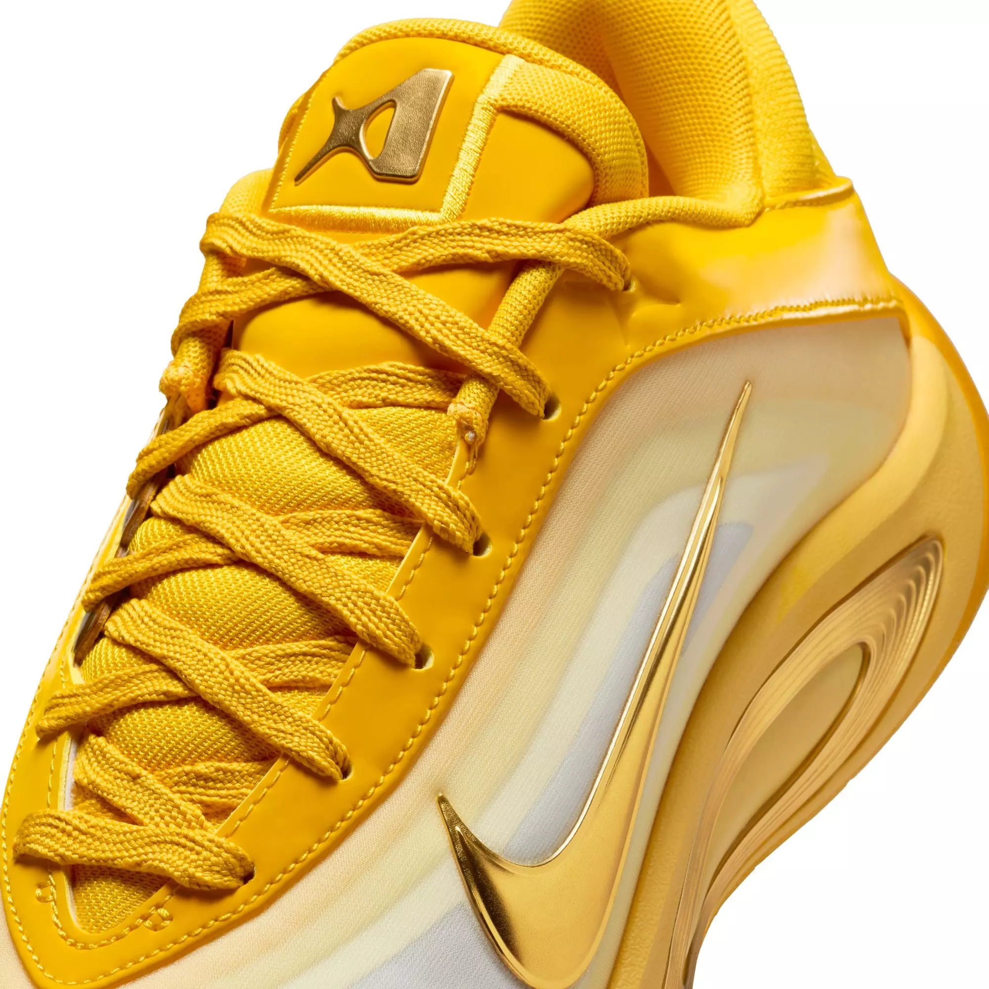 Nike A'One "Sunrise" Basketball Shoe - UNIVERSITY GOLD/METALLIC GOLD/TOPAZ GOLD