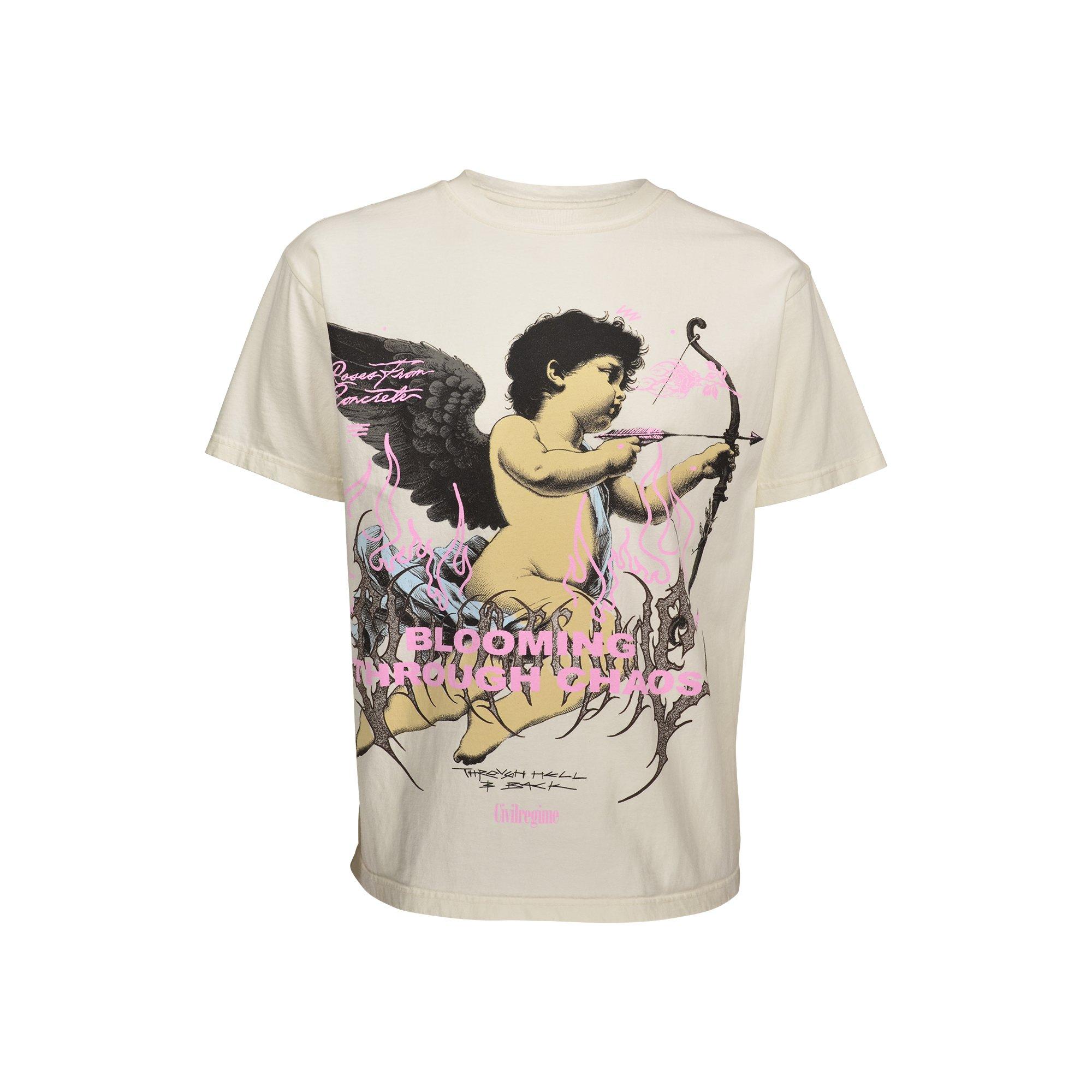 Civil Regime Men's Forever In Roses Tee - Butter - CREAM