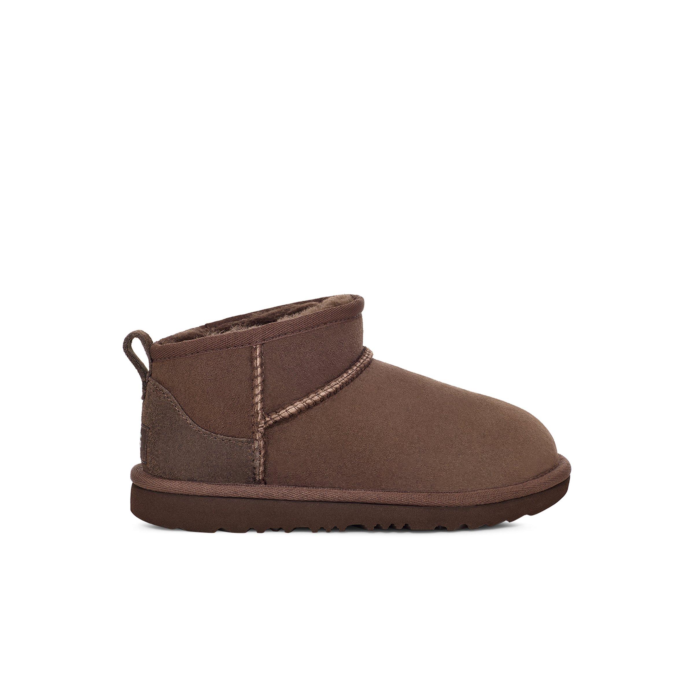 UGG Classic Ultra Mini "Cedar" Grade School Girls' Boot - DK BROWN Thumbnail View 1