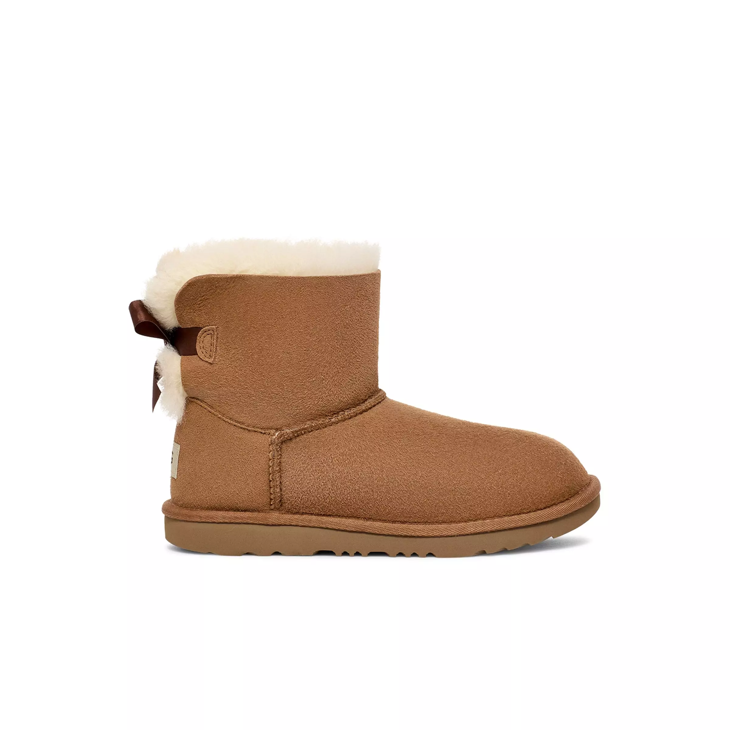 UGG Mini Bailey Bow II "Chestnut" Grade School Girls' Boot - BROWN