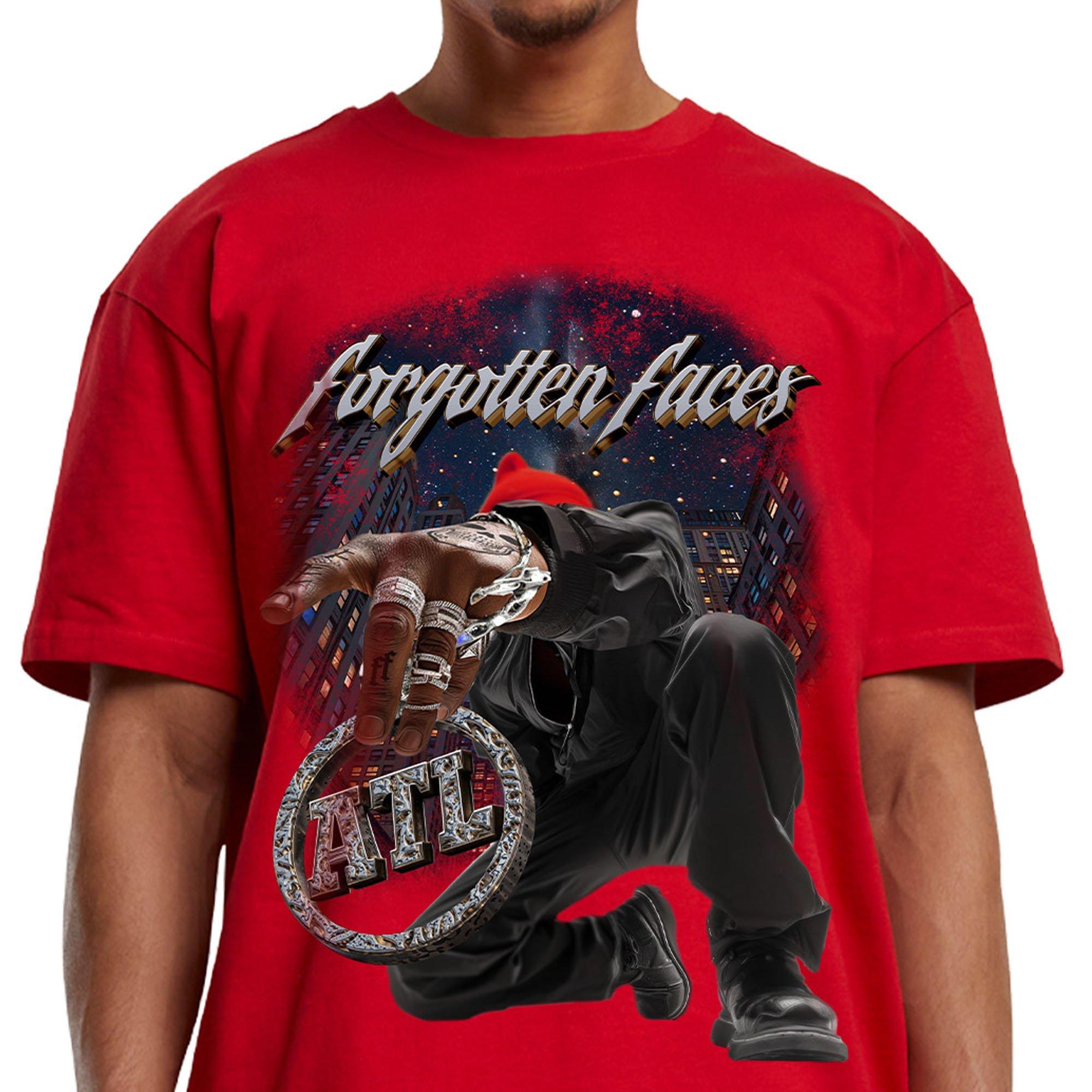 Forgotten Faces Men's My Town Atlanta Tee - City Red - RED Thumbnail View 3