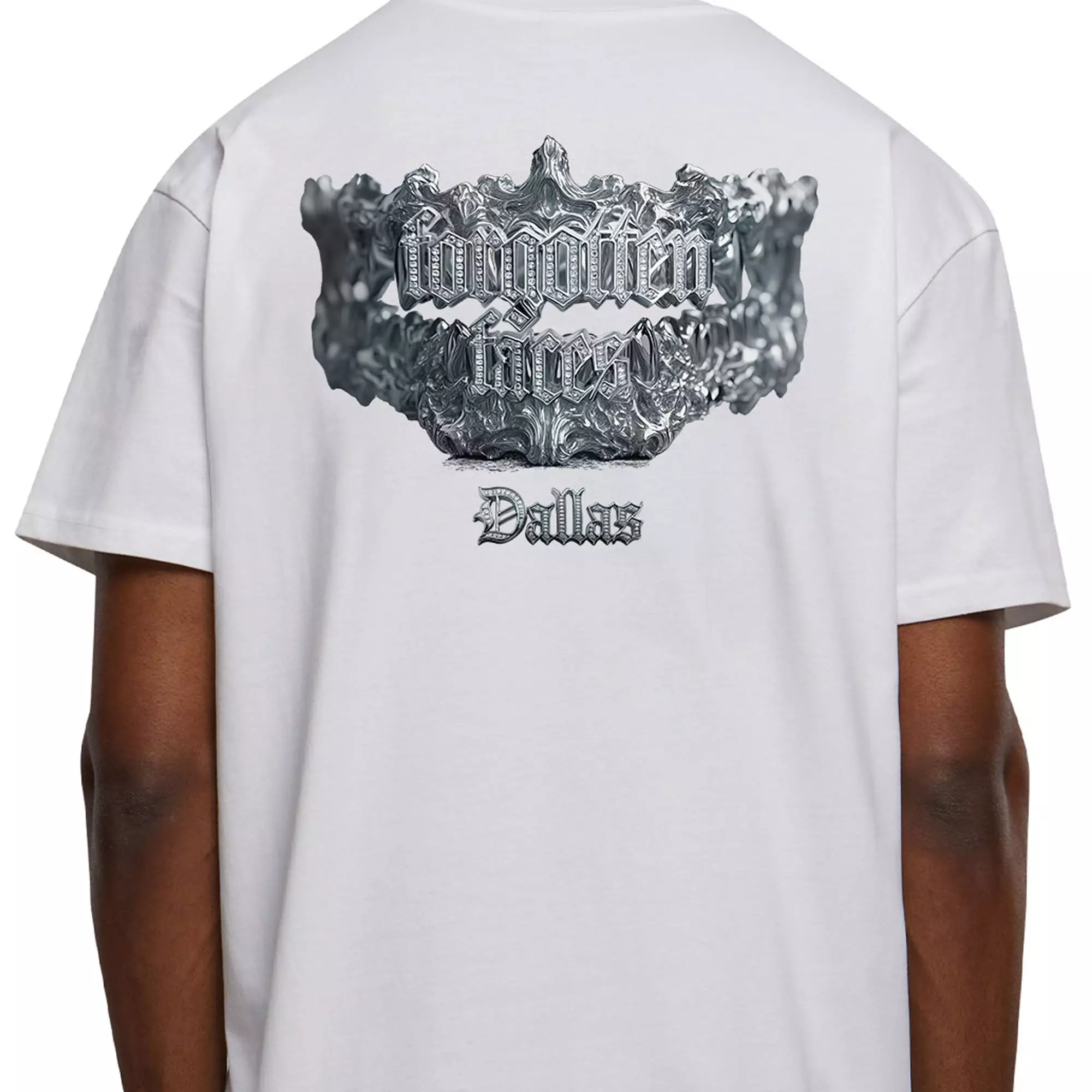 Forgotten Faces Men's Grill Dallas Tee - White - WHITE