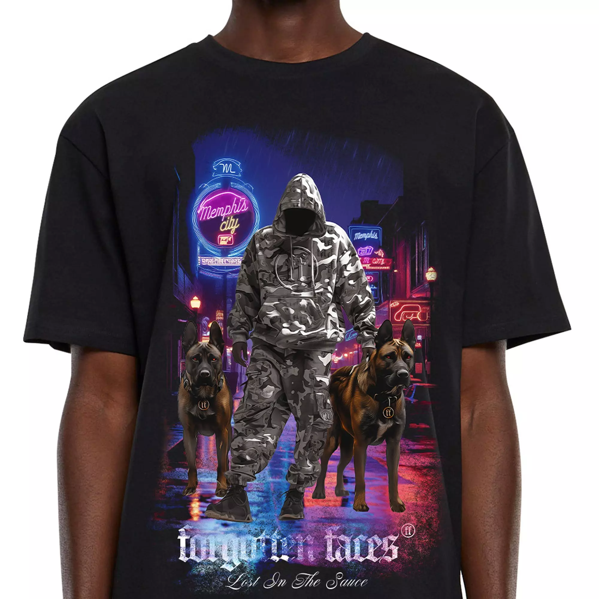 Forgotten Faces Men's Forgotten Boys Memphis Tee - Black - BLACK