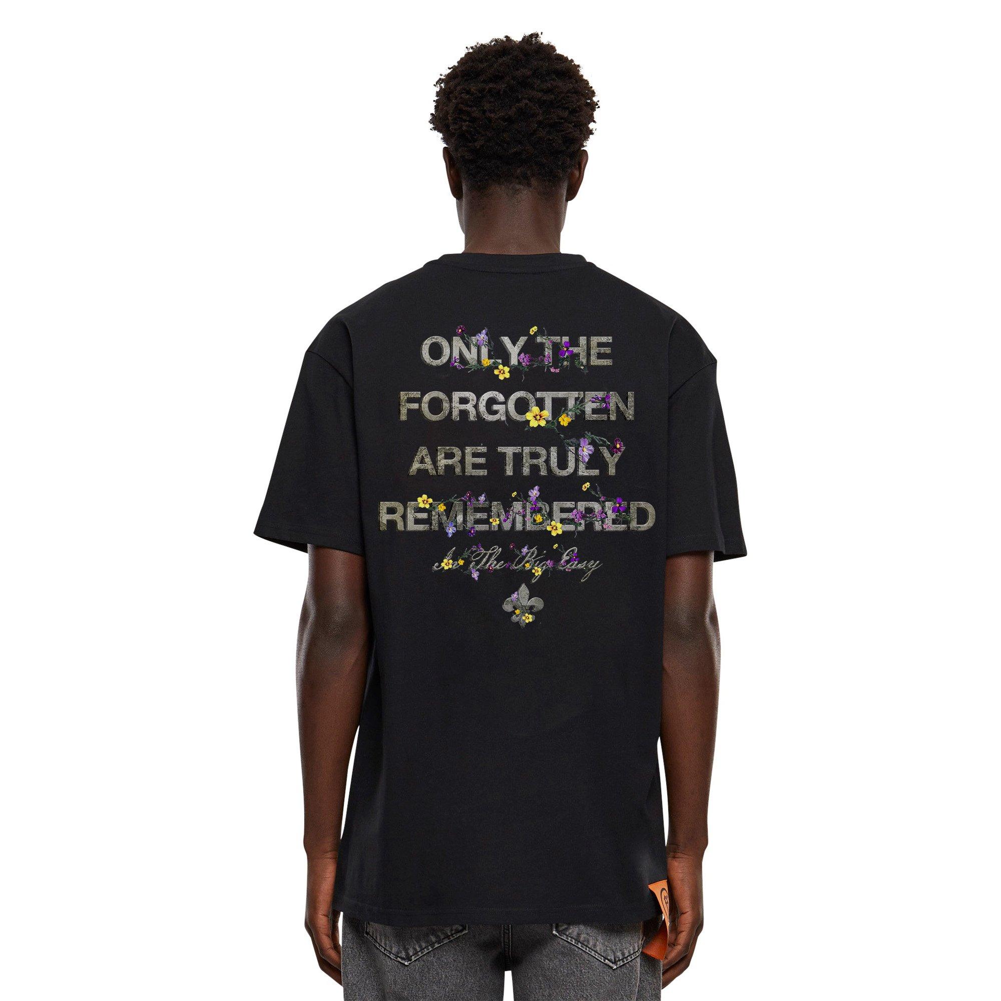 Forgotten Faces Men's Nola Hooded Ghost Tee - Black - BLACK Thumbnail View 2