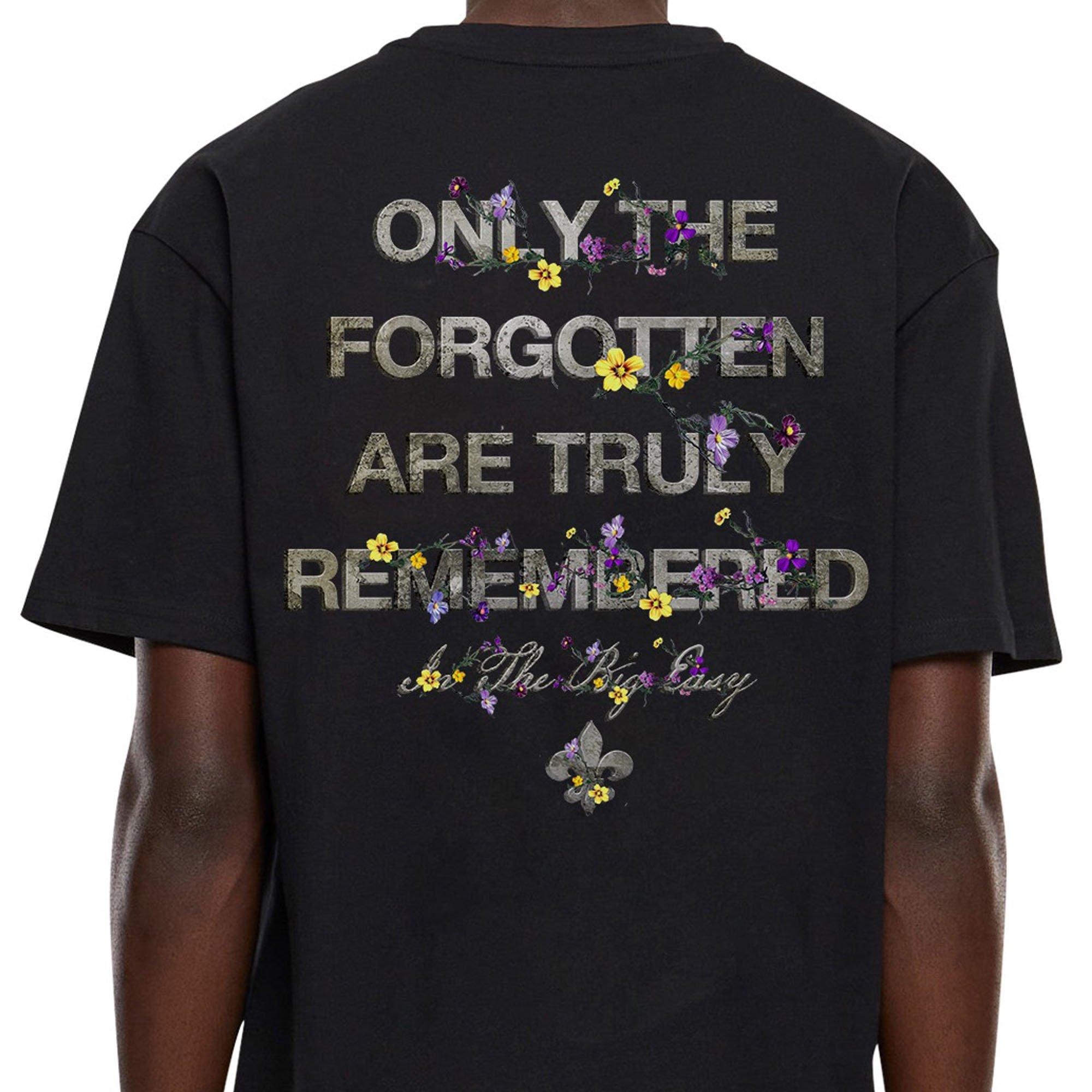 Forgotten Faces Men's Nola Hooded Ghost Tee - Black - BLACK Thumbnail View 4