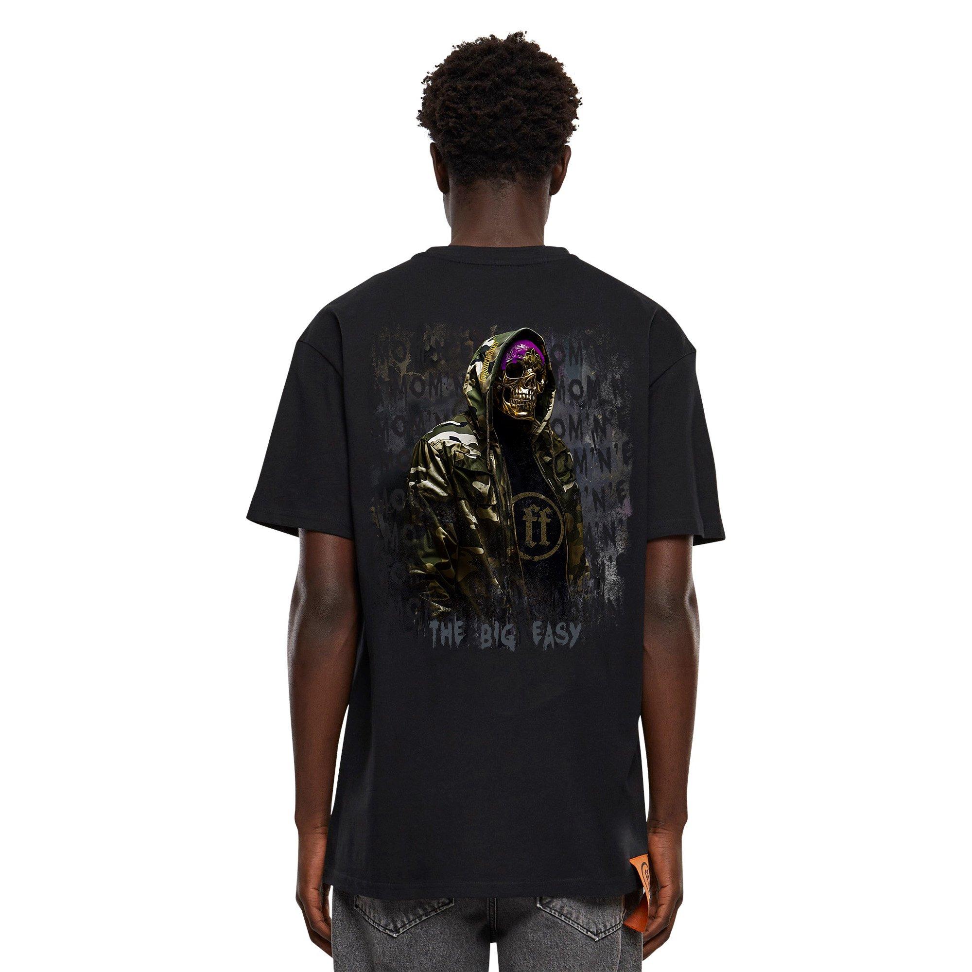 Forgotten Faces Men's Nola Urban Skeleton Tee - Black - BLACK Thumbnail View 2