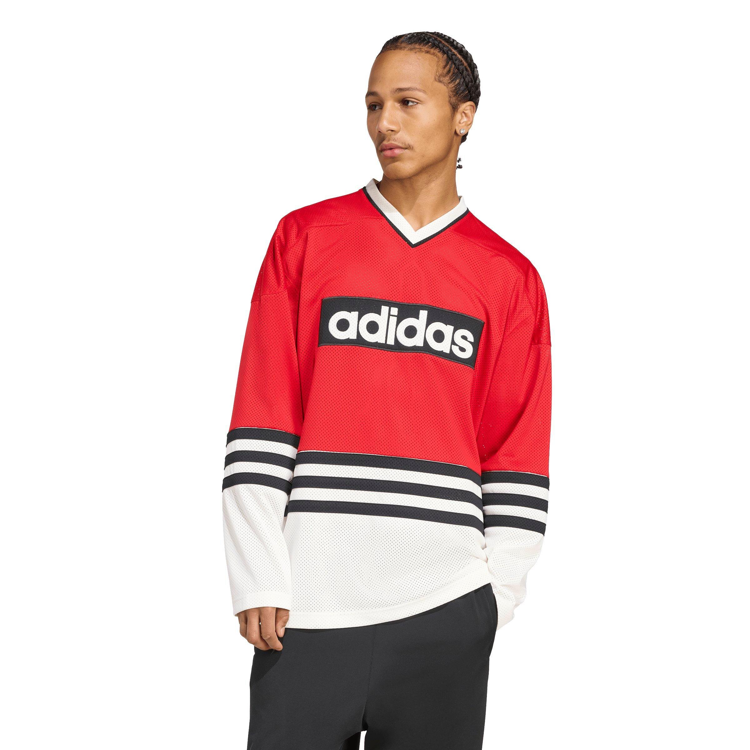adidas Originals Men's Hockey Jersey - RED/WHITE Thumbnail View 1