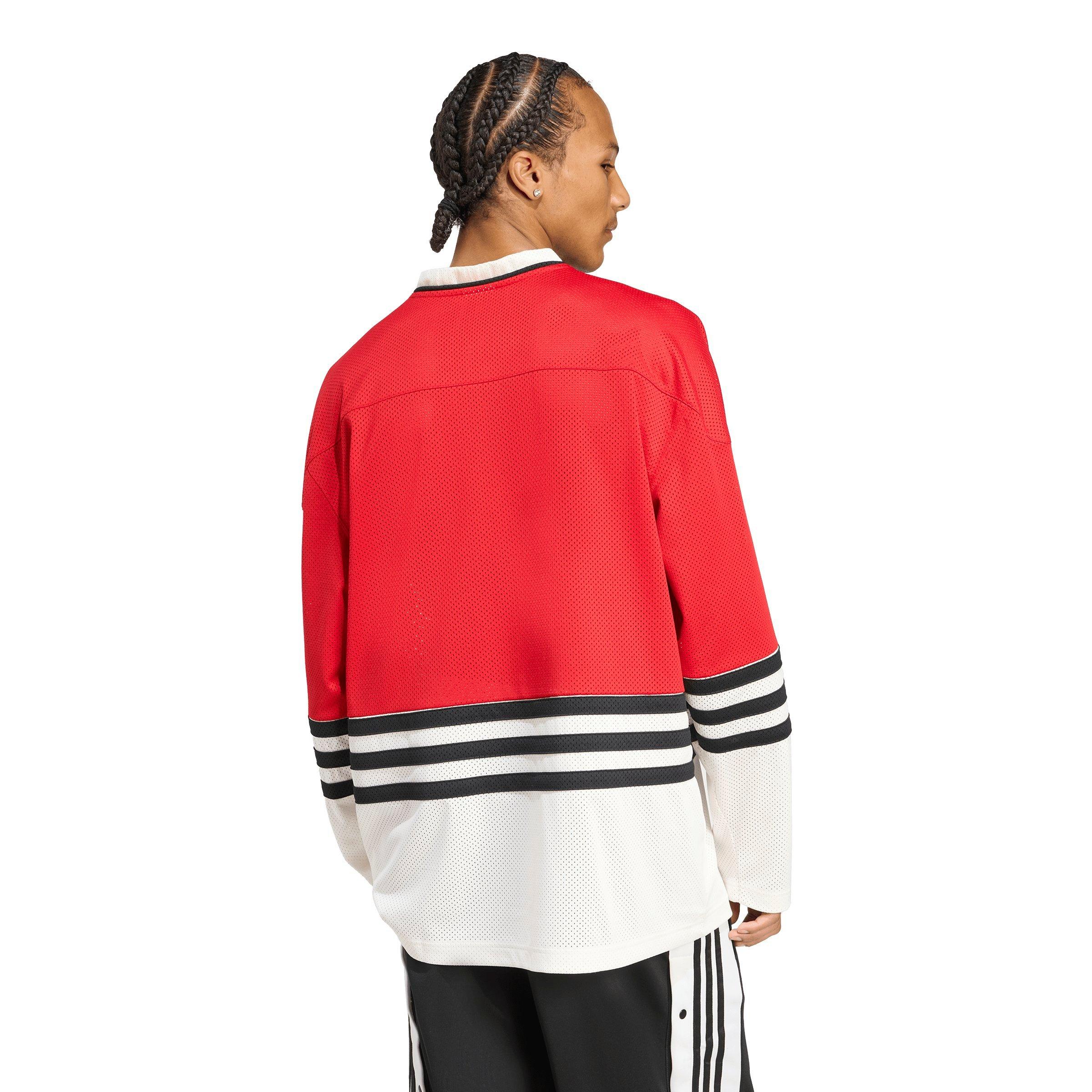 adidas Originals Men's Hockey Jersey - RED/WHITE Thumbnail View 2