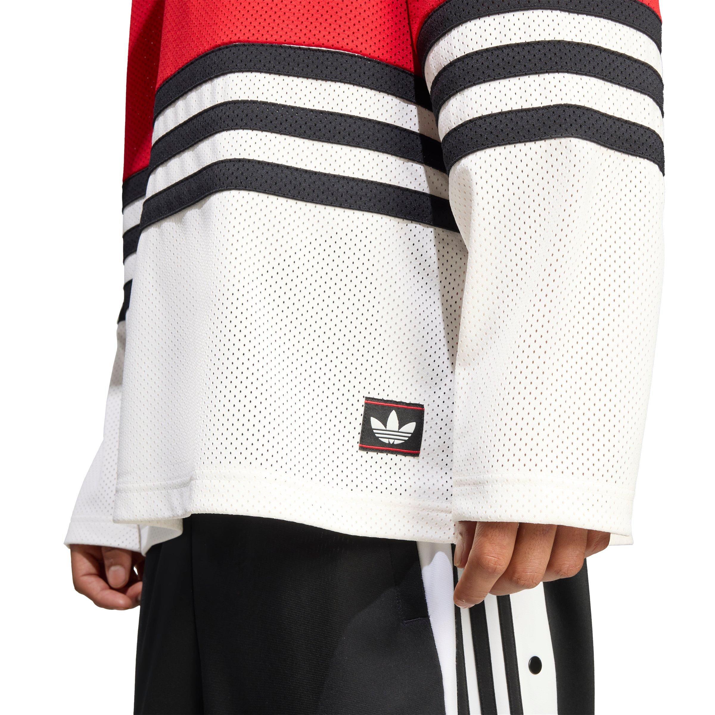 adidas Originals Men's Hockey Jersey - RED/WHITE Thumbnail View 4