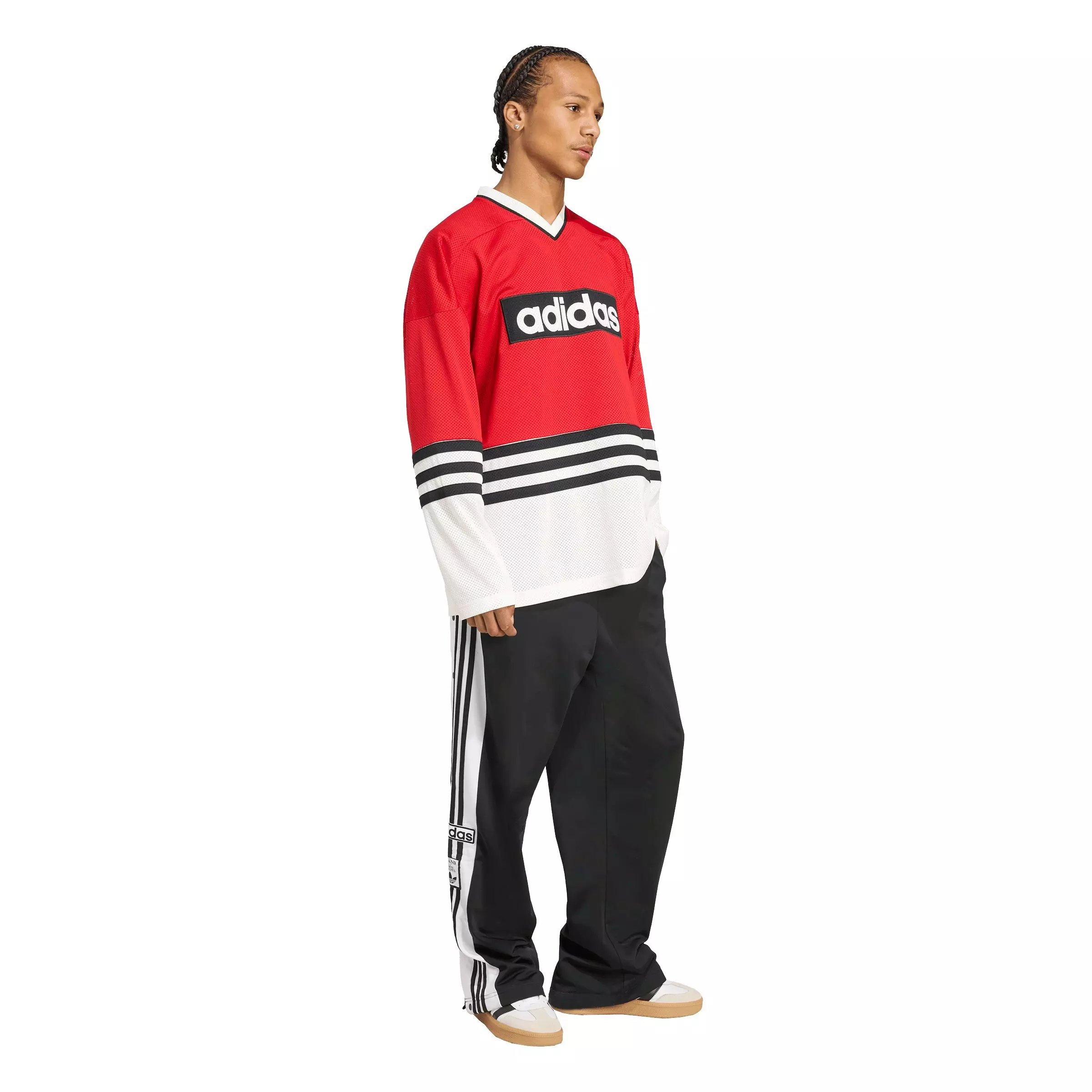 adidas Originals Men's Hockey Jersey - RED/WHITE