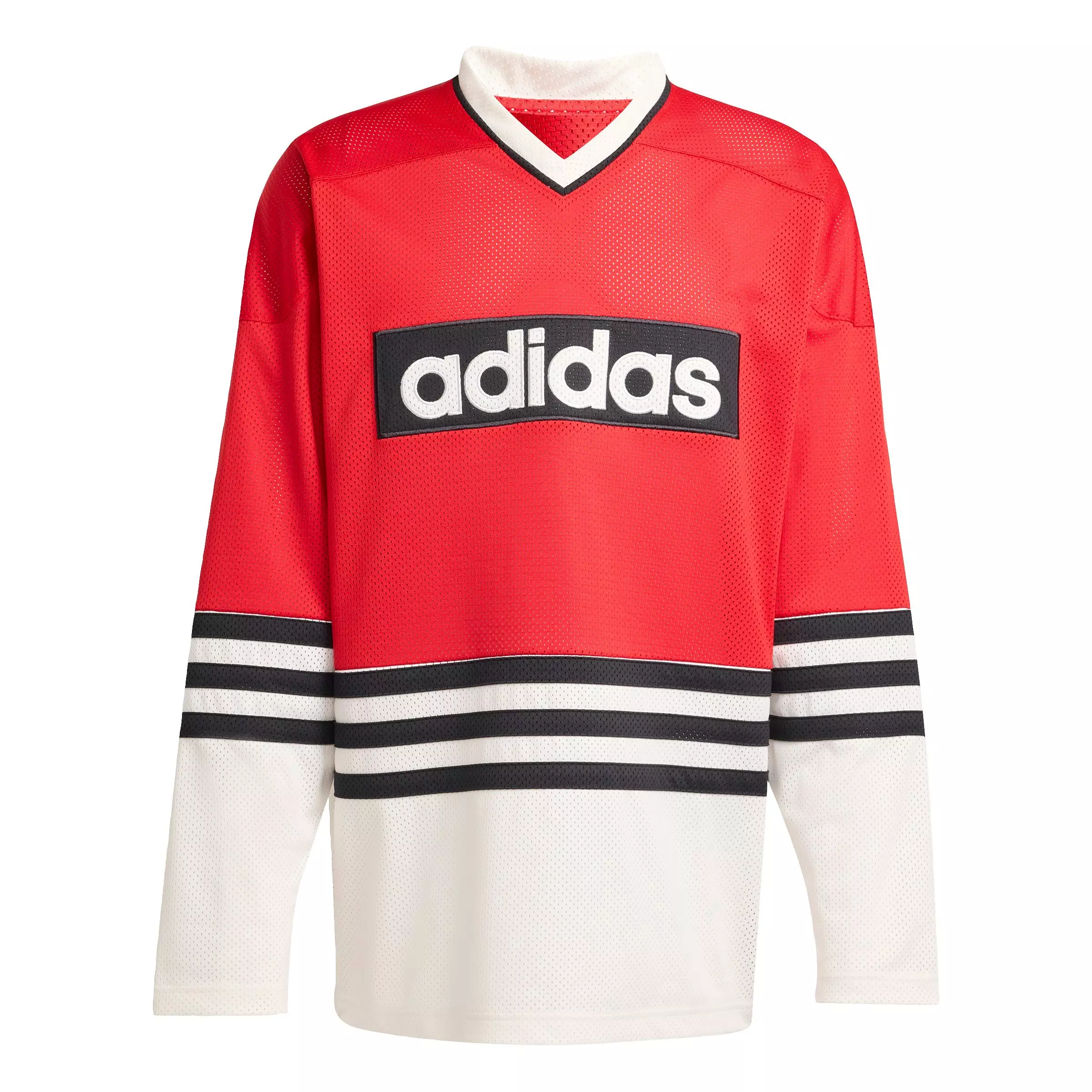 adidas Originals Men's Hockey Jersey - RED/WHITE