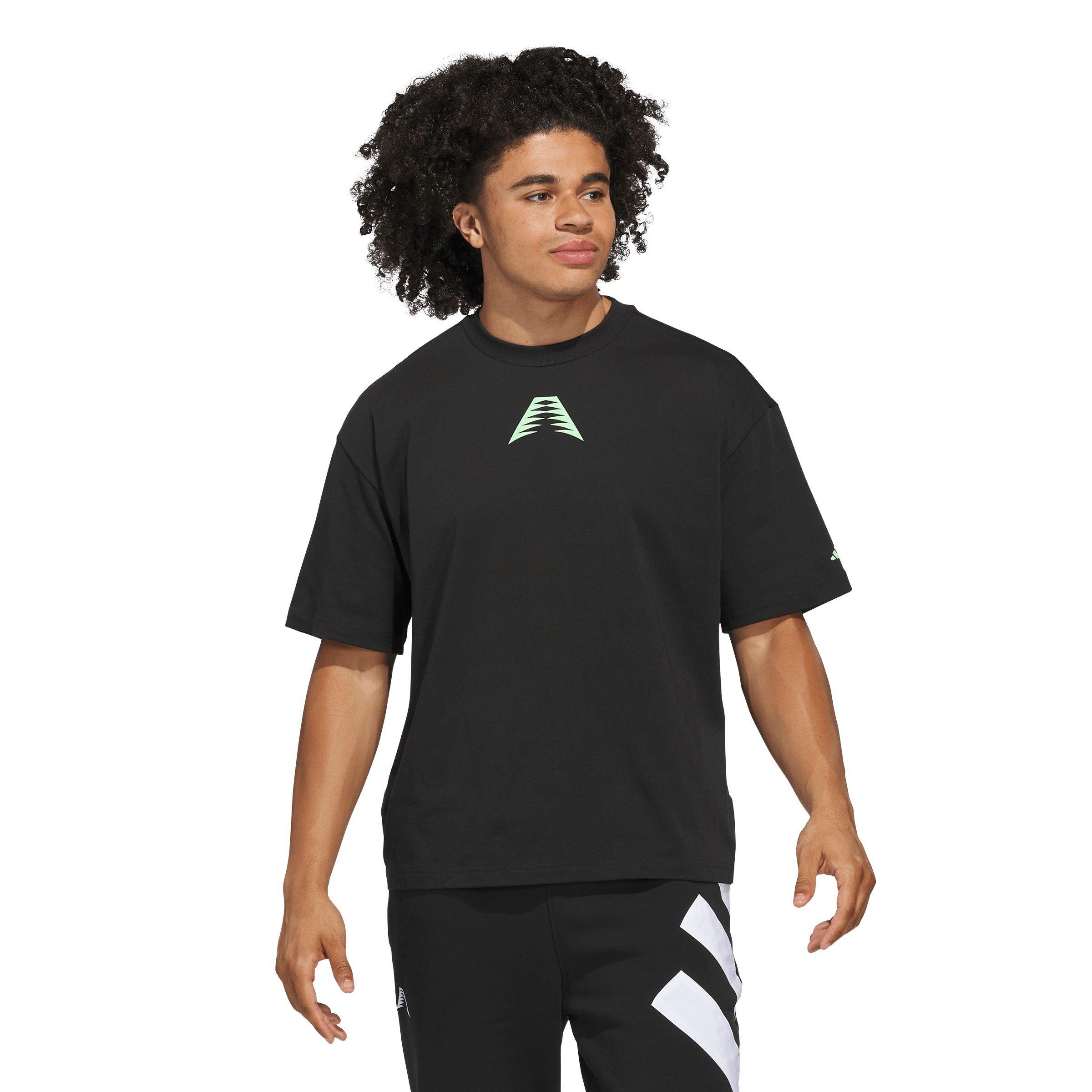 adidas Men's Anthony Edwards Believe That Tee - BLACK Thumbnail View 1
