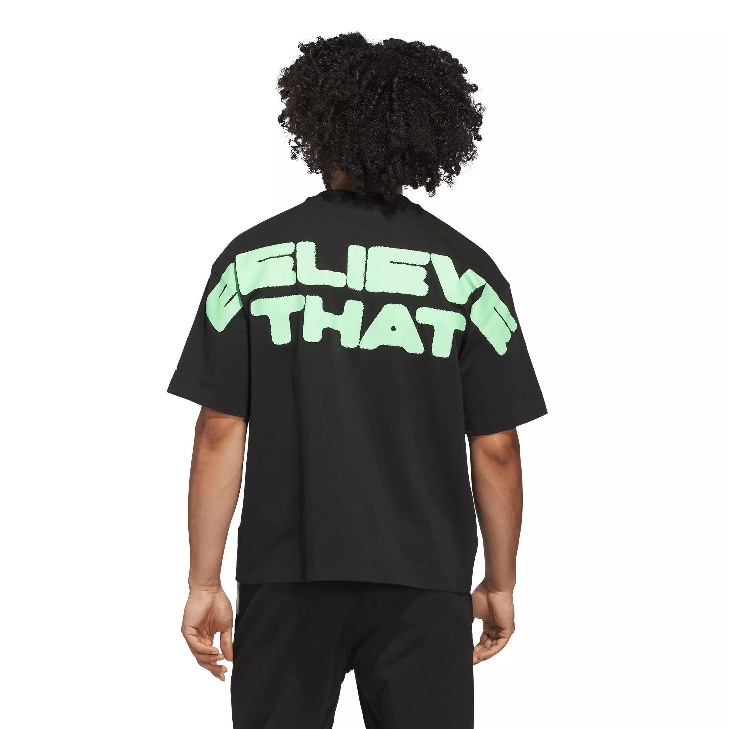 adidas Men's Anthony Edwards Believe That Tee - BLACK