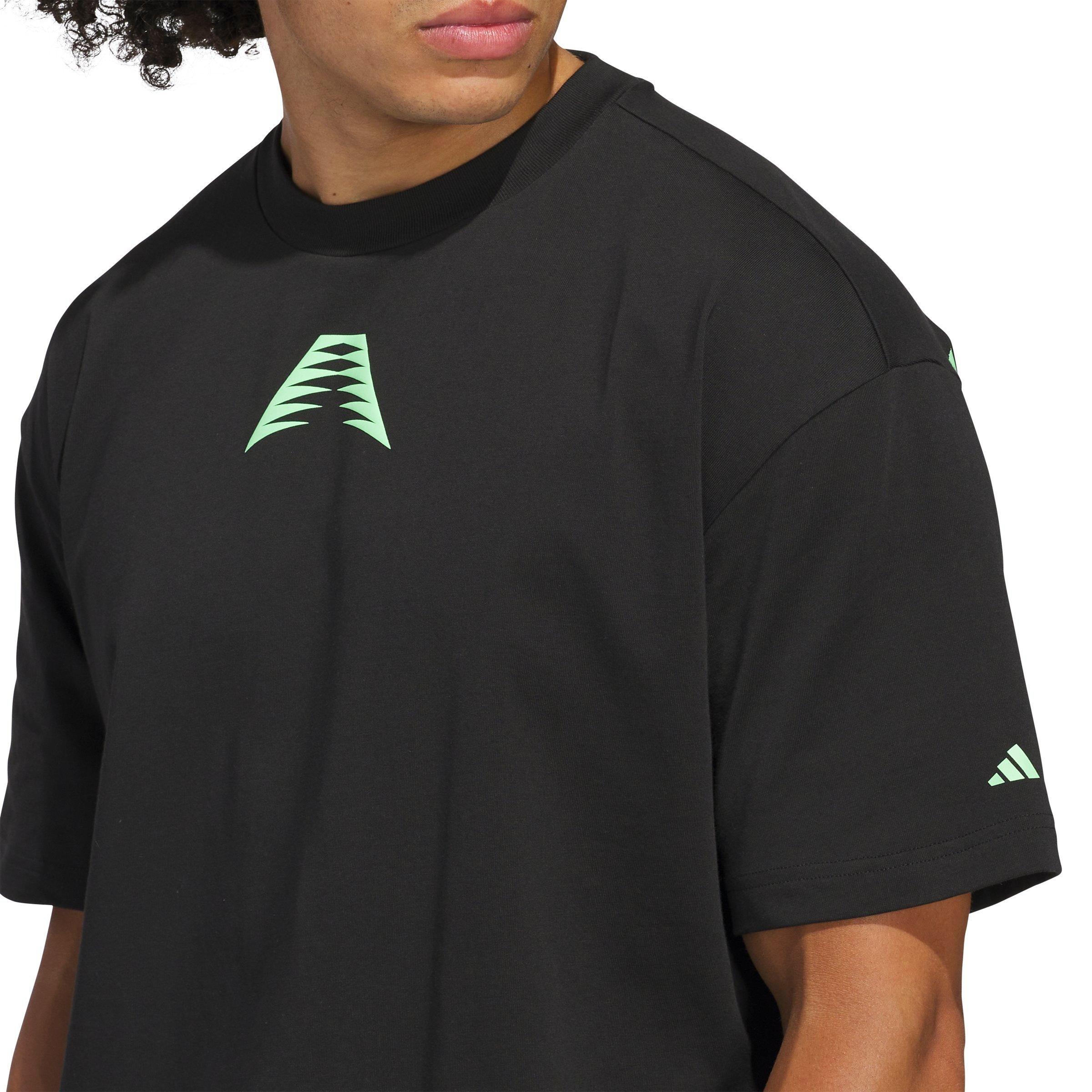 adidas Men's Anthony Edwards Believe That Tee - BLACK Thumbnail View 3