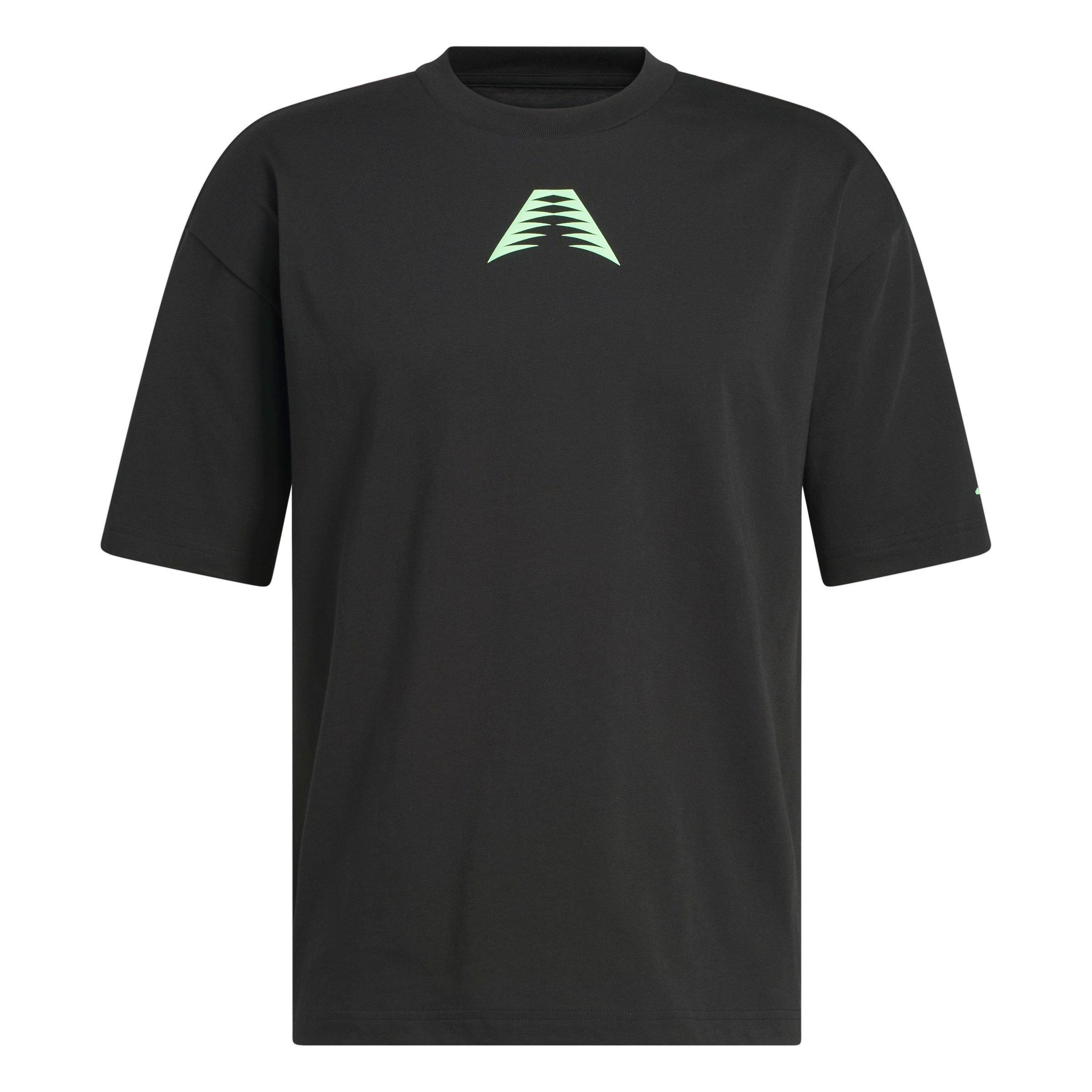 adidas Men's Anthony Edwards Believe That Tee - BLACK Thumbnail View 6