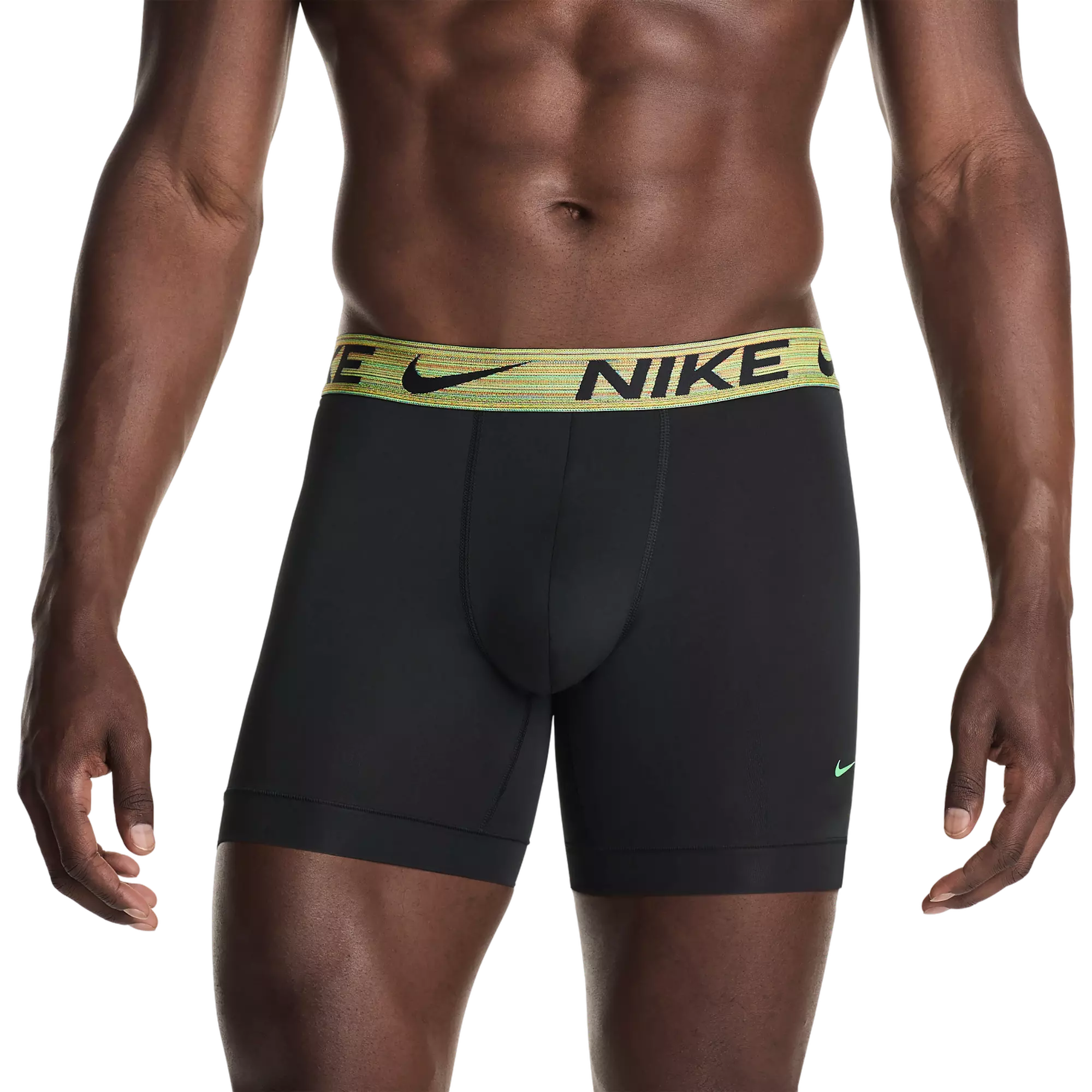 Nike Men's Ultra Comfort Dri-FIT Underwear-3PK - BLACK/GREEN