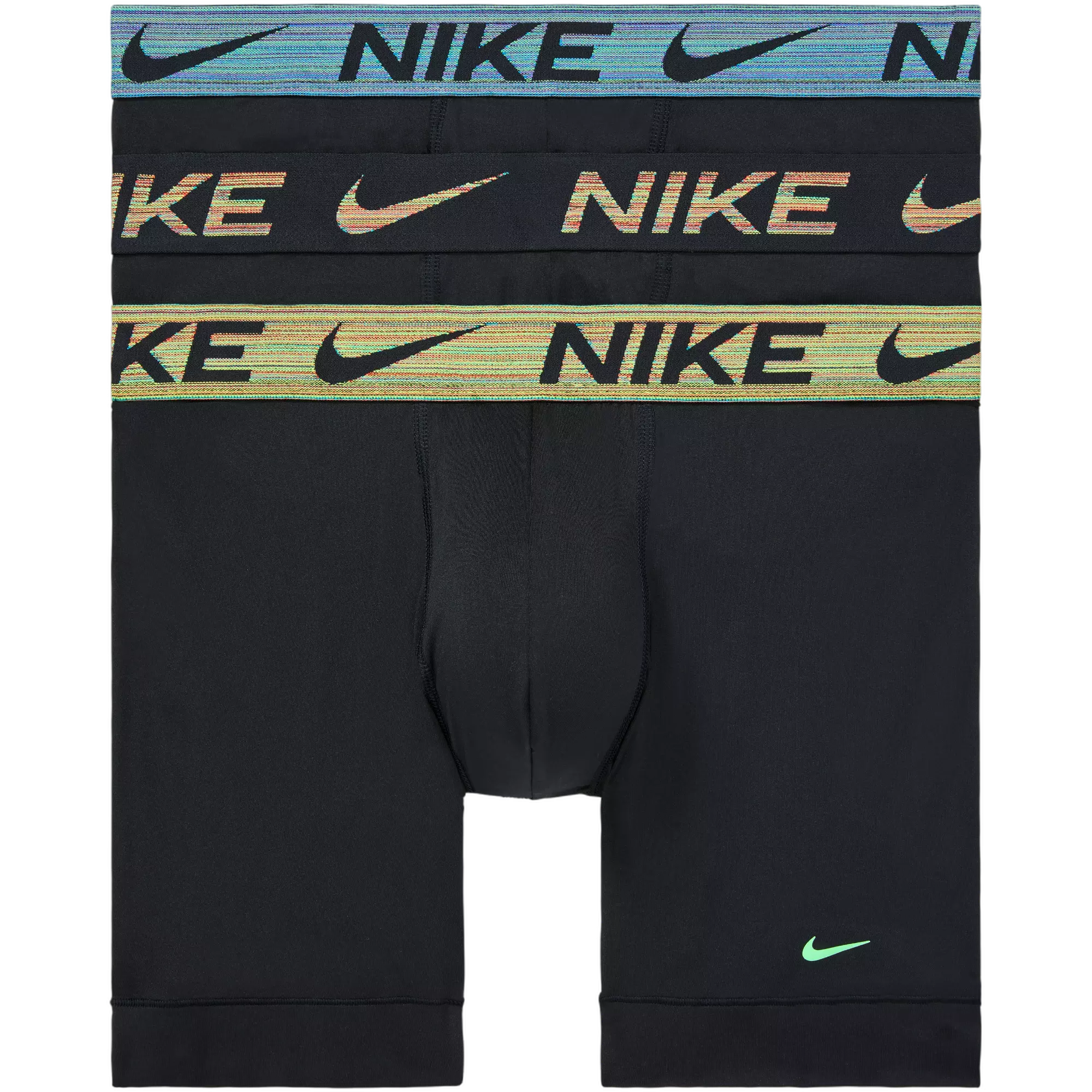 Nike Men's Essential Micro Dri-FIT Underwear-3PK - BLACK/GREEN