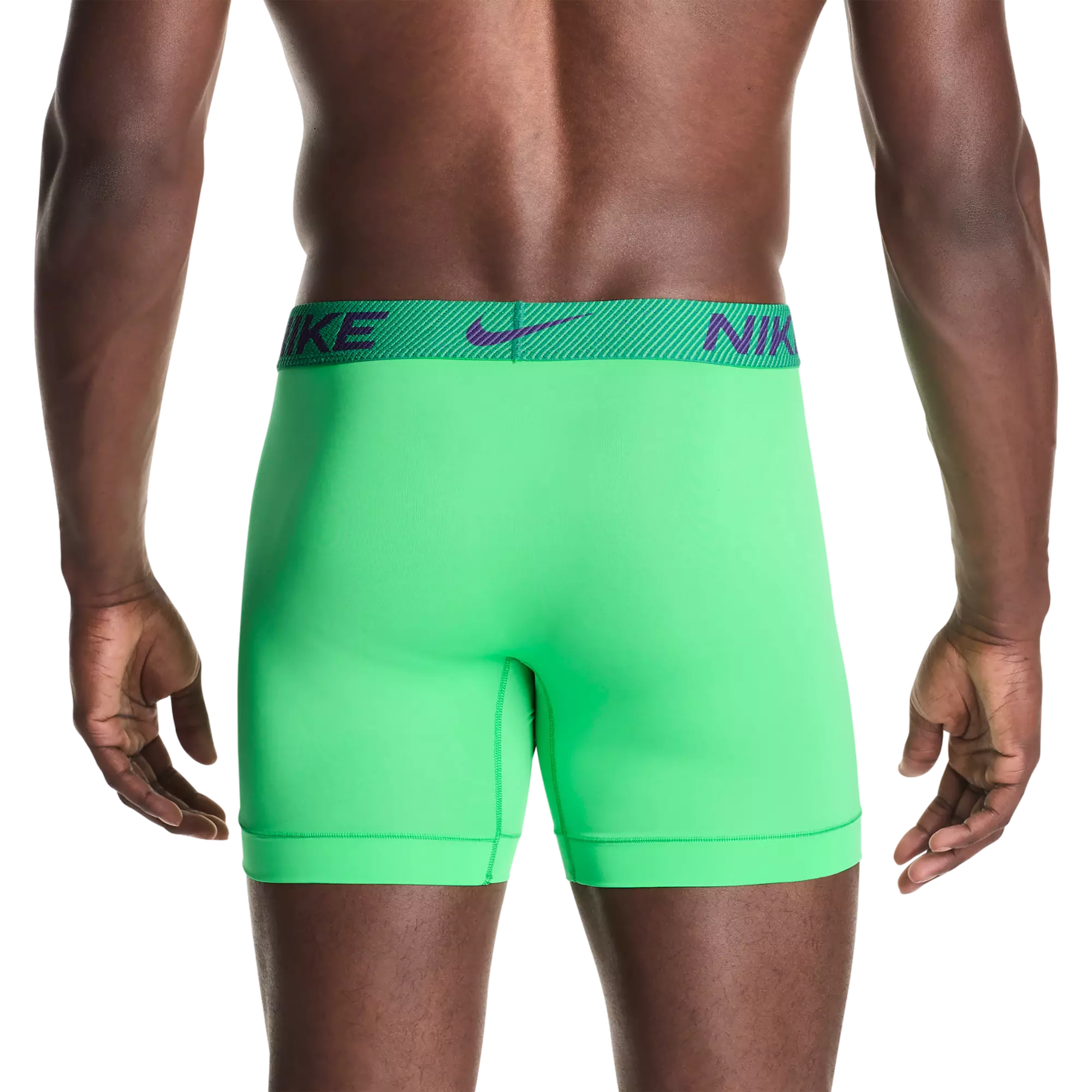 Nike Men's Essential Micro Dri-FIT Underwear (3 Pack) - Green/Purple - GREEN/PURPLE