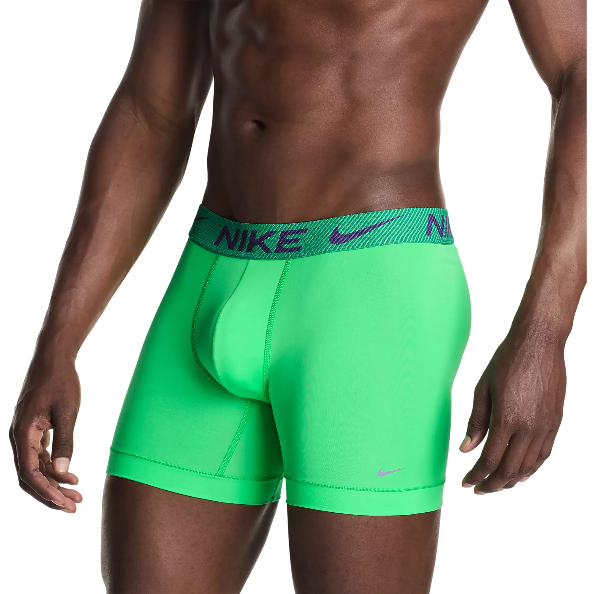 Nike Men's Essential Micro Dri-FIT Underwear (3 Pack) - GREEN/PURPLE