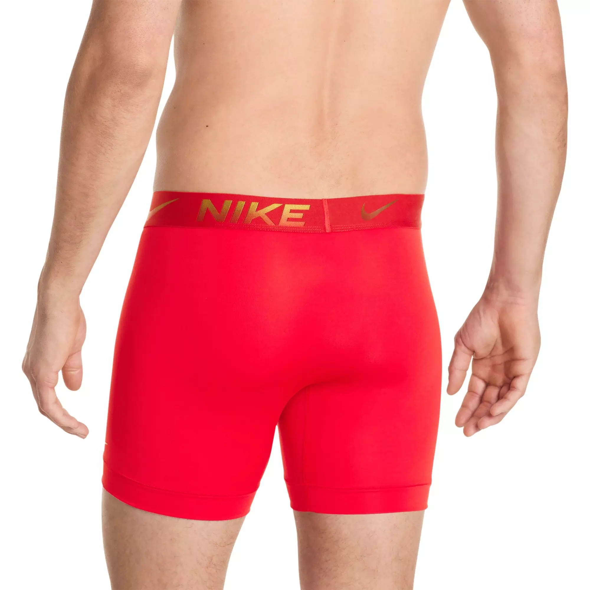 Nike Men's Essential Micro Dri-FIT Underwear (3 Pack)- Red/Black - RED/BLACK