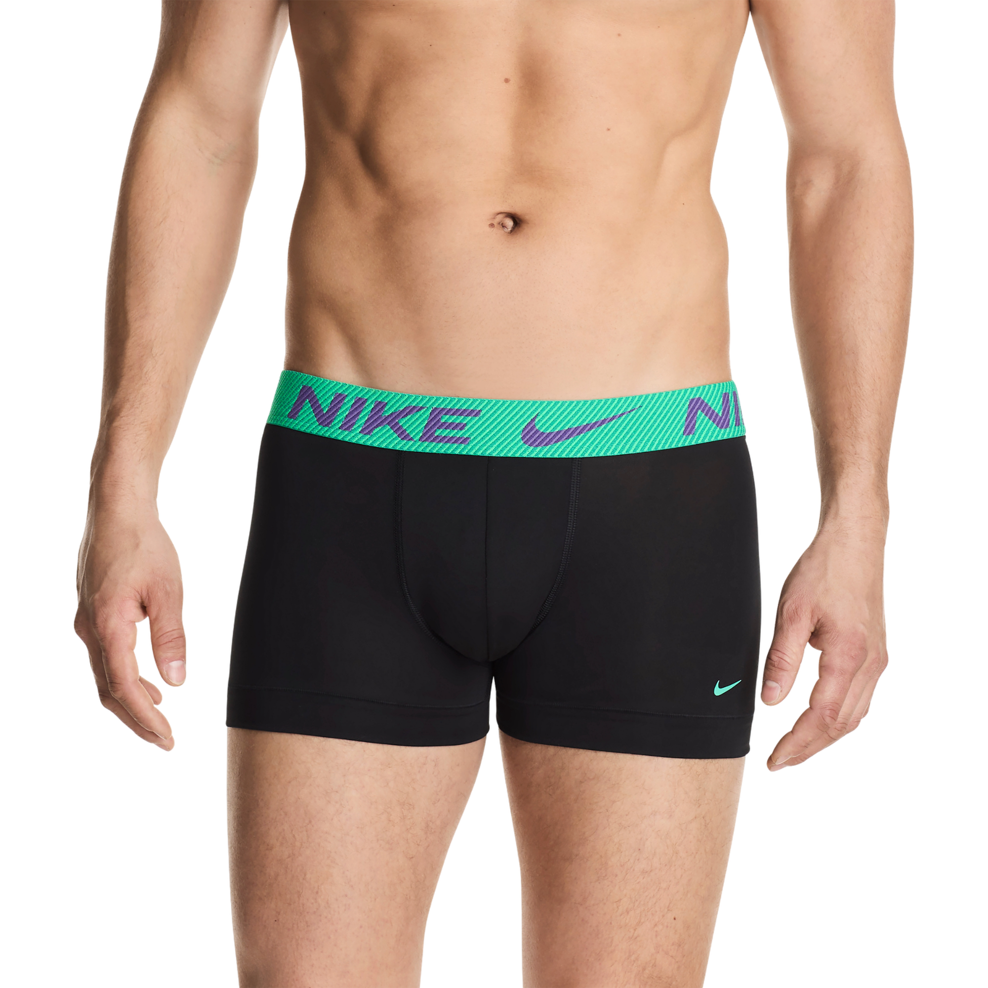 Nike Dri-FIT Essential Micro Underwear (3 Pack) - BLACK/GREEN Thumbnail View 1