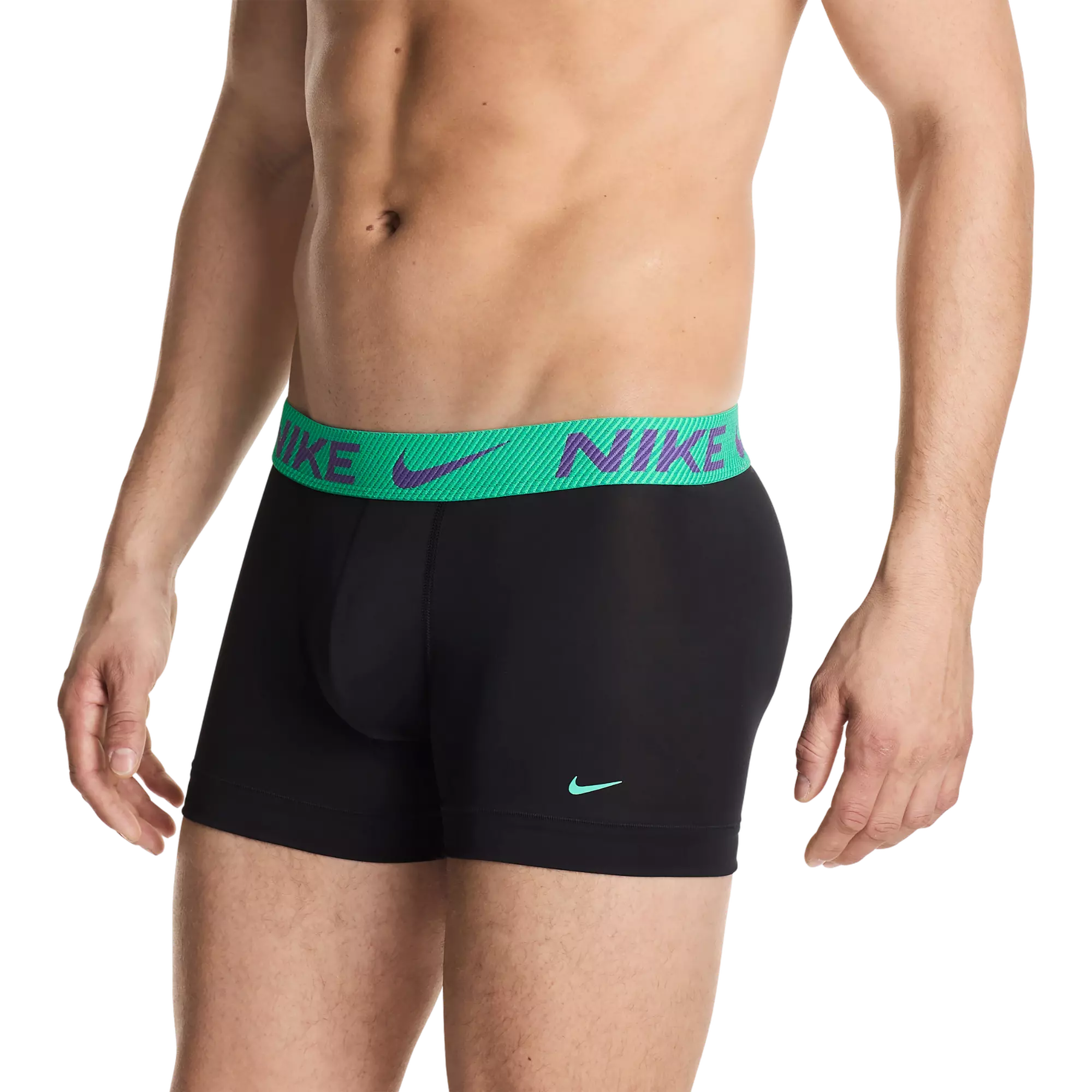 Nike Dri-FIT Essential Micro Underwear (3 Pack) - BLACK/GREEN