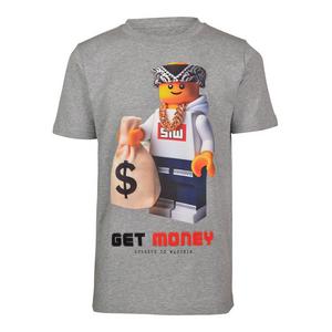 Streetz Iz Watchin Big Boys' Streetz Lego Tee - Grey