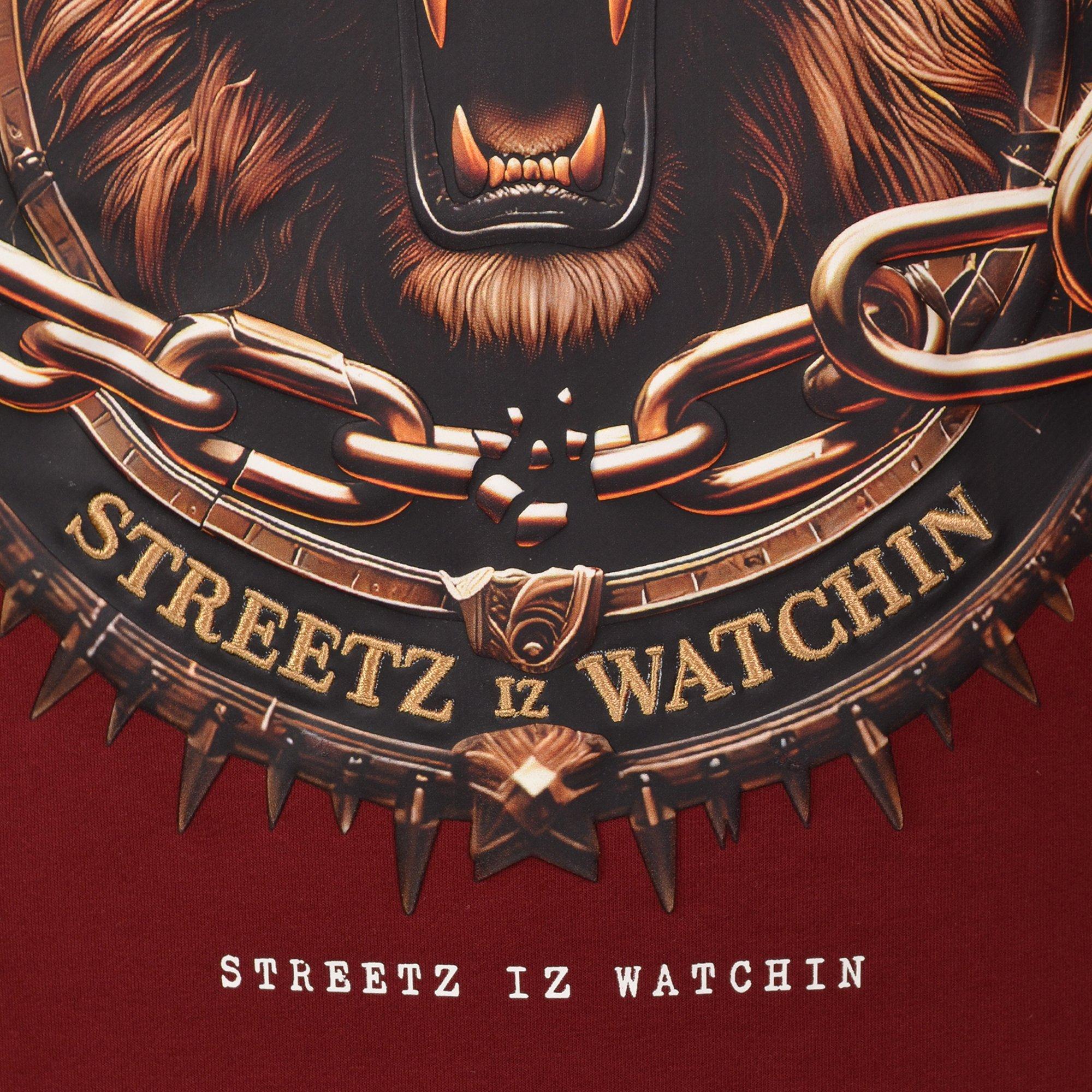 Streetz Iz Watchin Black Excellence Lion Big Boys' Tee