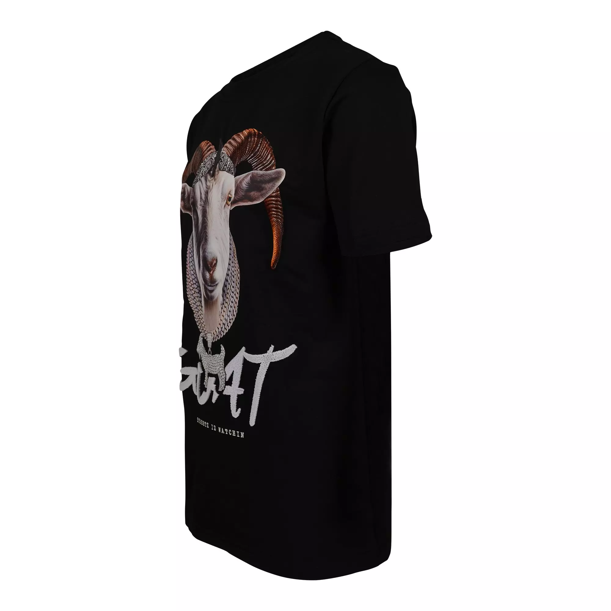 Streetz Iz Watchin Big Boys' GOAT Tee - Black - BLACK