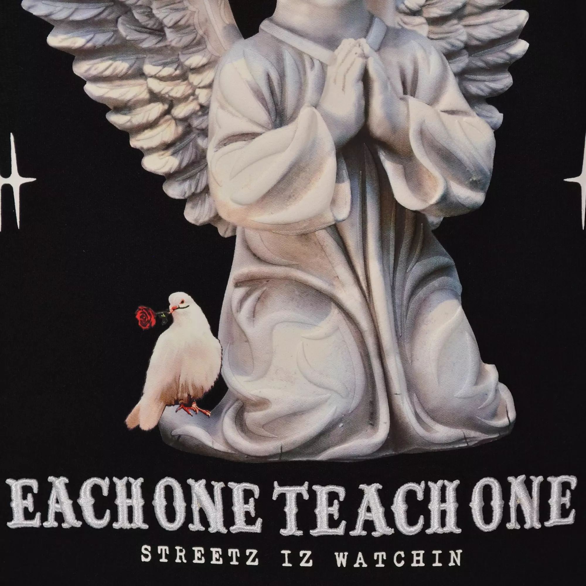 Streetz Iz Watchin Big Boys' Pray For My Bros Tee - BLACK