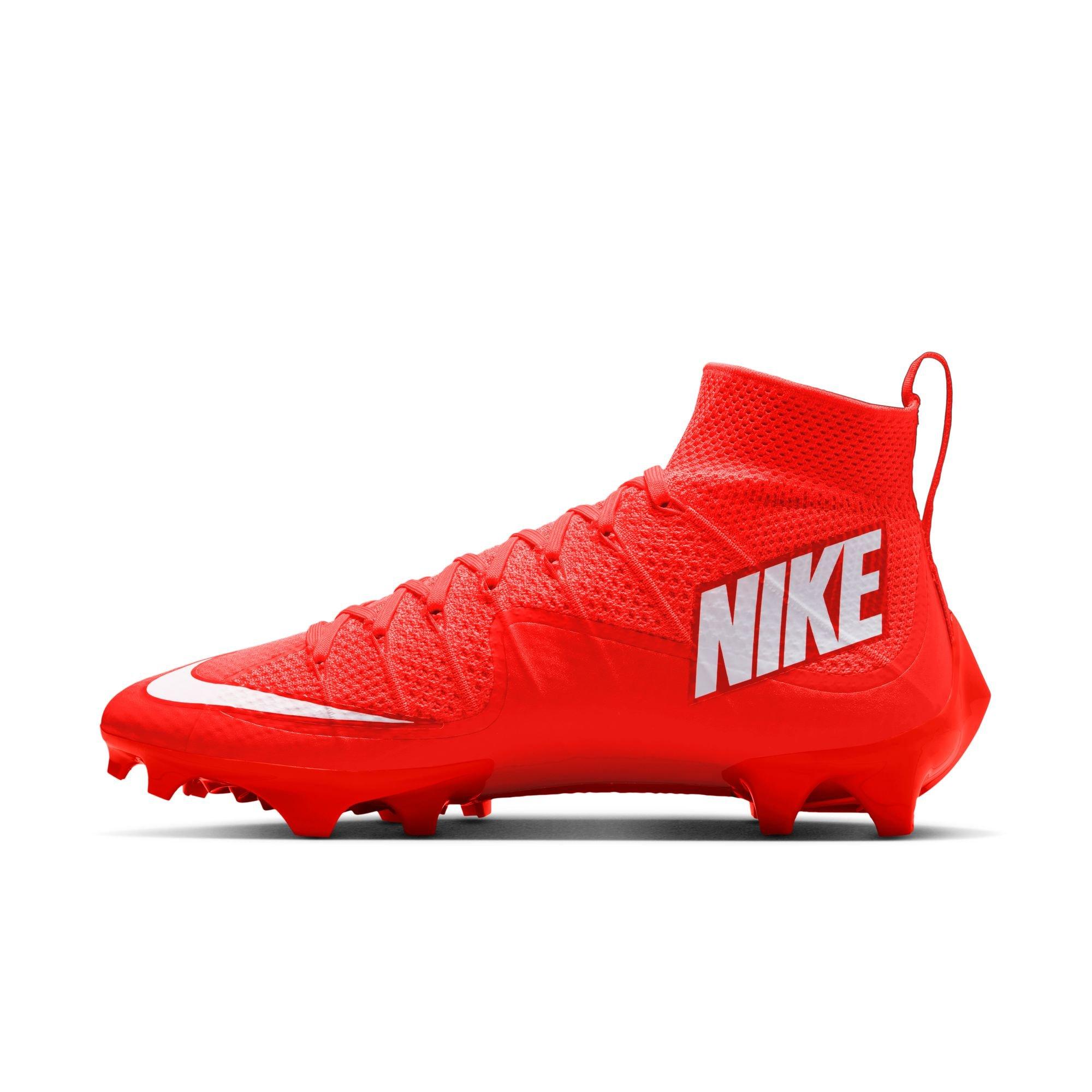Nike Vapor Edge 360 Untouchable "Bright Crimson/White" Men's Football Cleat - CRIMSON/WHITE Thumbnail View 4
