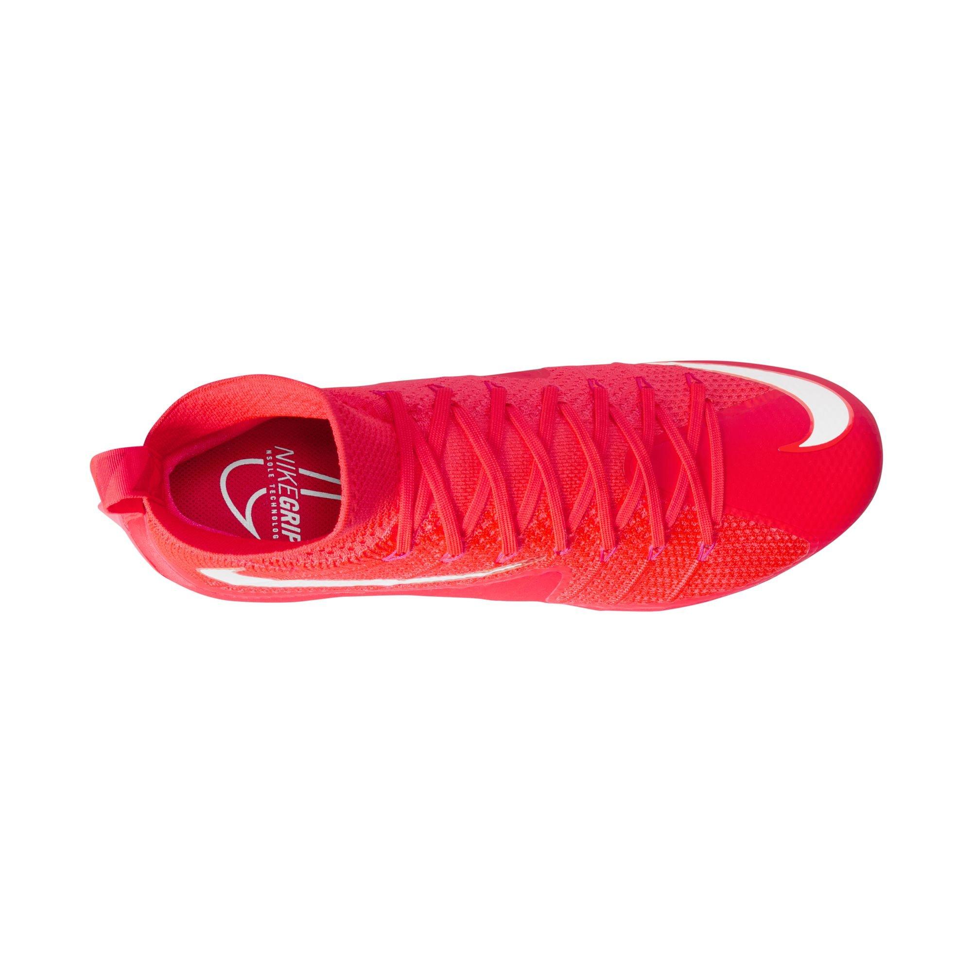 Nike Vapor Edge 360 Untouchable "Bright Crimson/White" Men's Football Cleat - CRIMSON/WHITE Thumbnail View 8