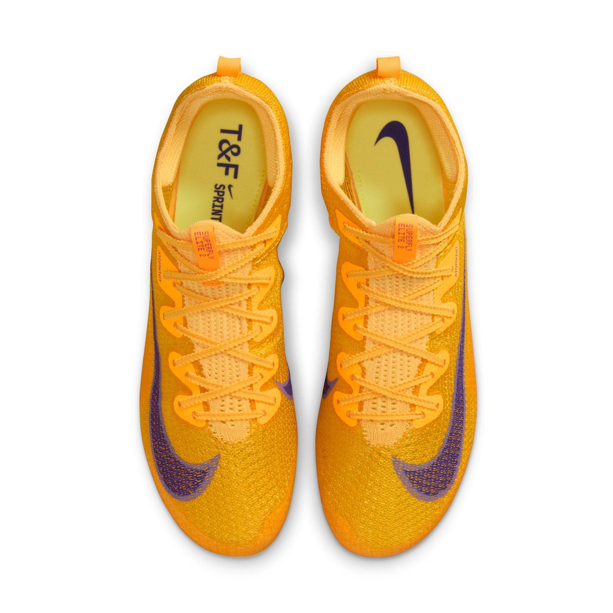 Nike Superfly Elite 2 "Citron Pulse/Indigo Burst/Volt" Unisex Track Spikes - YELLOW/PURPLE Thumbnail View 6