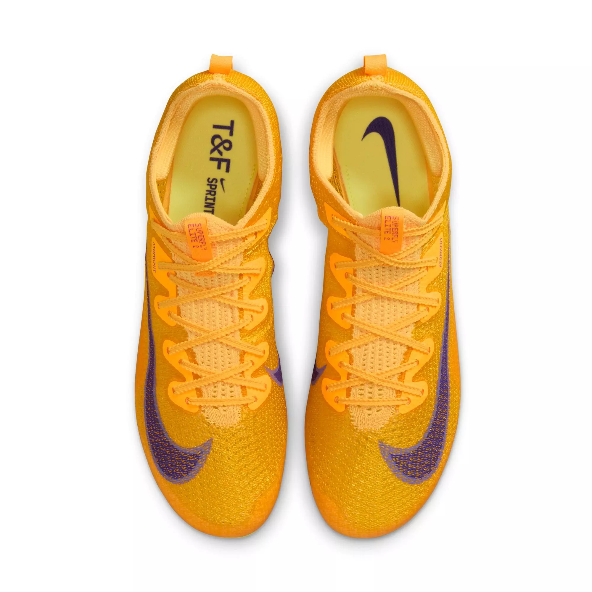 Nike Superfly Elite 2 "Citron Pulse/Indigo Burst/Volt" Unisex Track Spikes - YELLOW/PURPLE