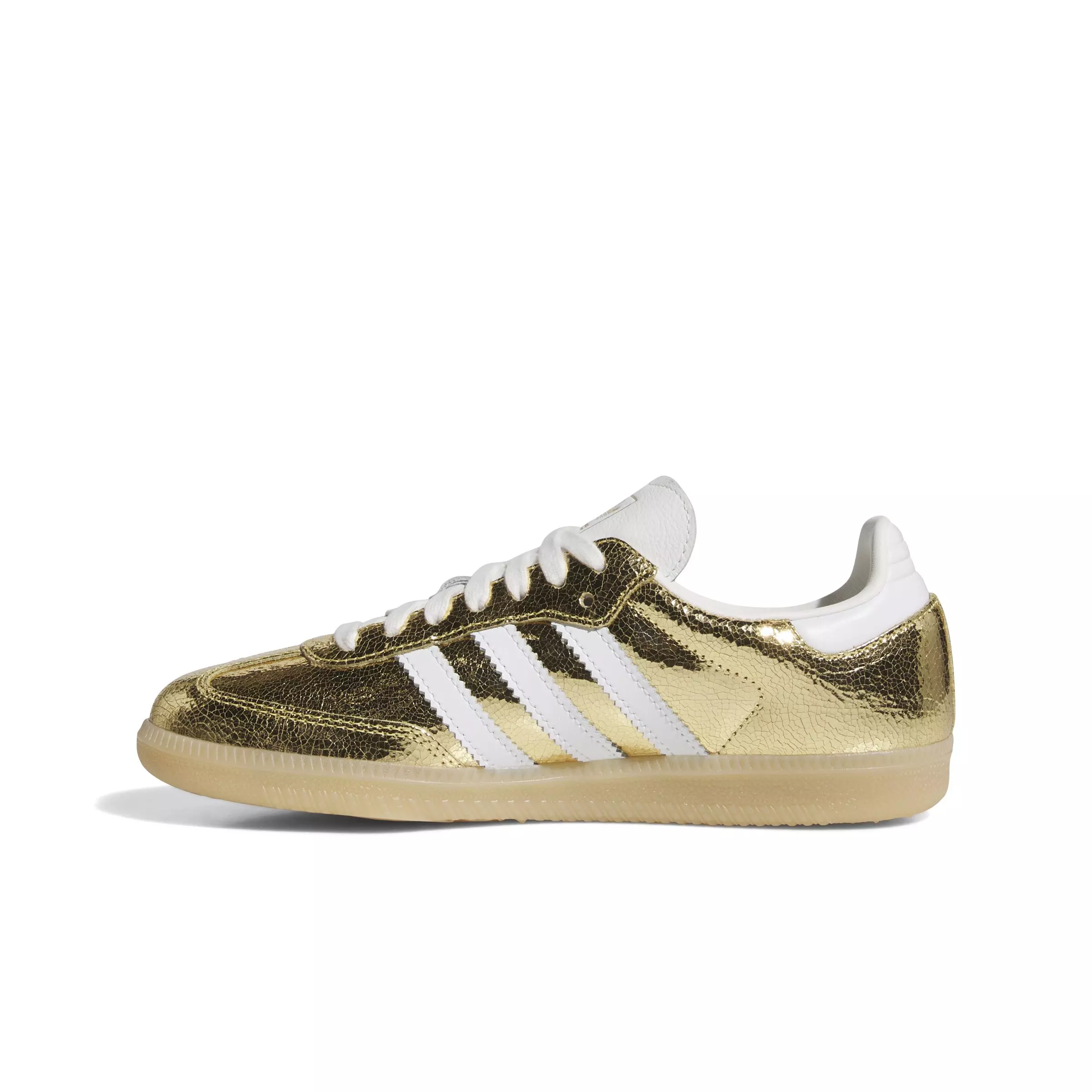 adidas Originals Samba OG "Gold Metallic/Core White" Women's Shoe - METALLIC GOLD/WHITE