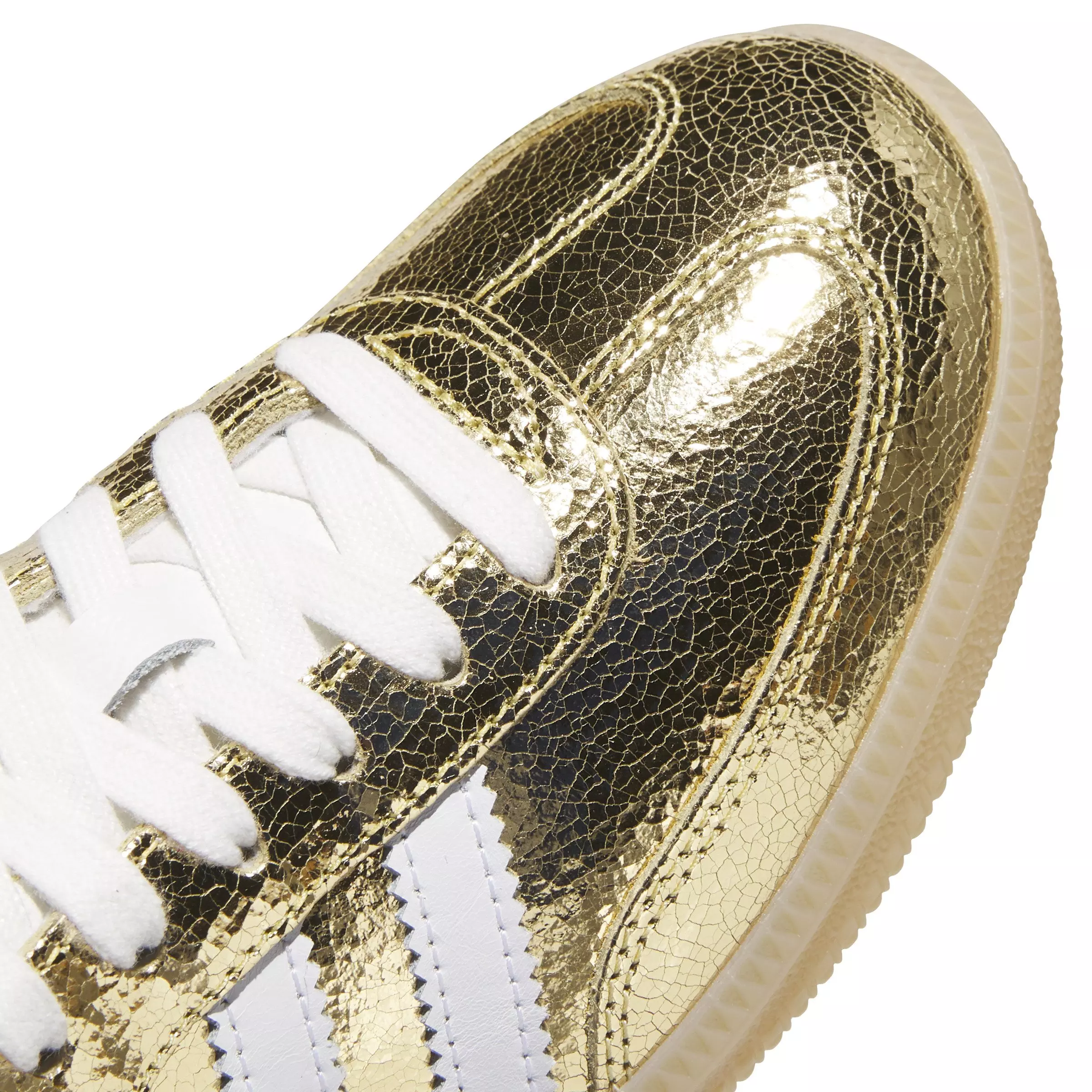 adidas Originals Samba OG "Gold Metallic/Core White" Women's Shoe - METALLIC GOLD/WHITE