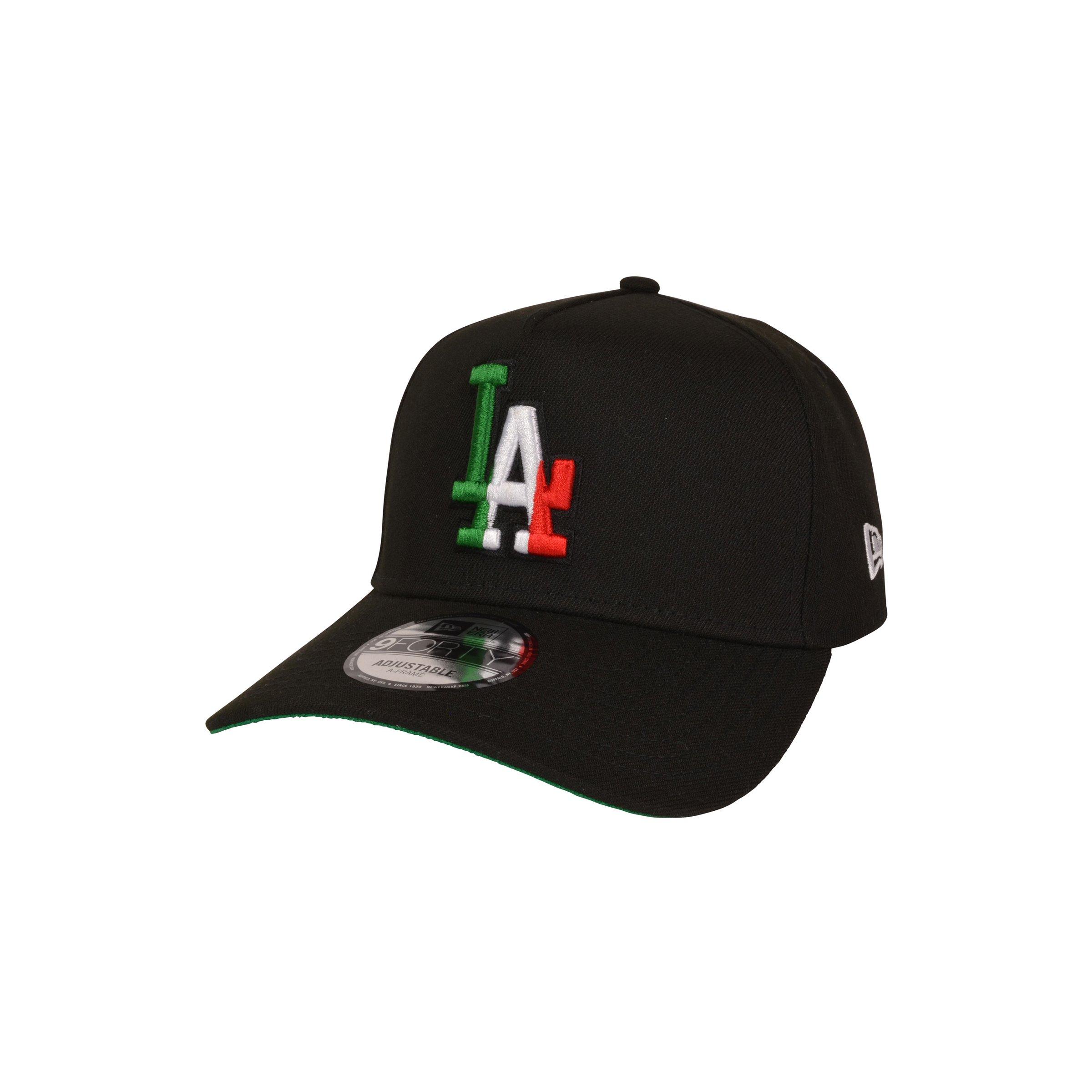 New Era Los Angeles Dodgers 9FORTY Mexico Snapback Hat - Black - BLACK Thumbnail View 1