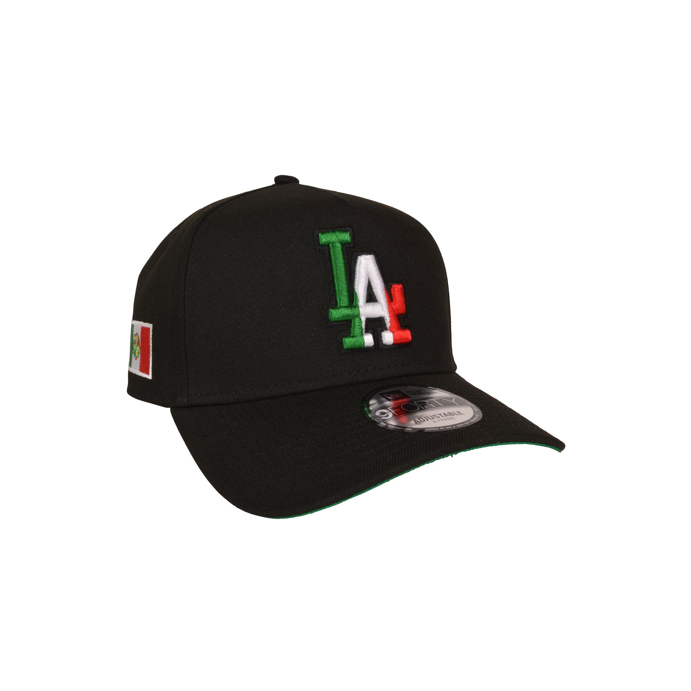 New Era Los Angeles Dodgers 9FORTY Mexico Snapback Hat - Black - BLACK Thumbnail View 2