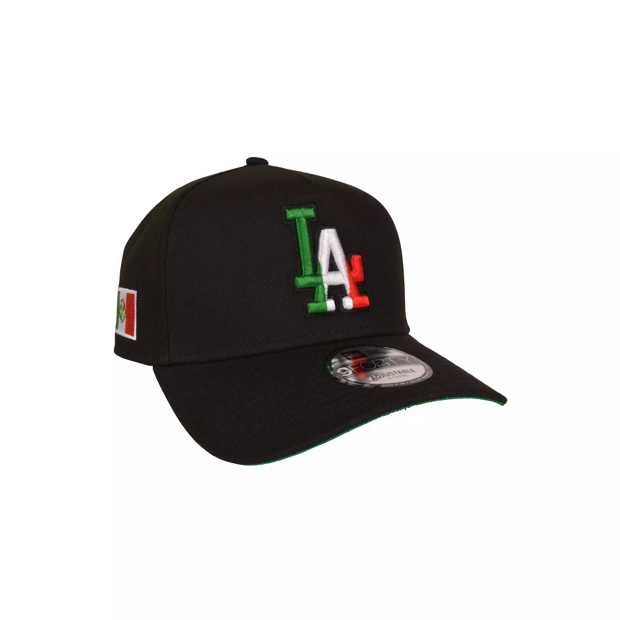 New Era Los Angeles Dodgers 9FORTY Mexico Snapback Hat - Black - BLACK