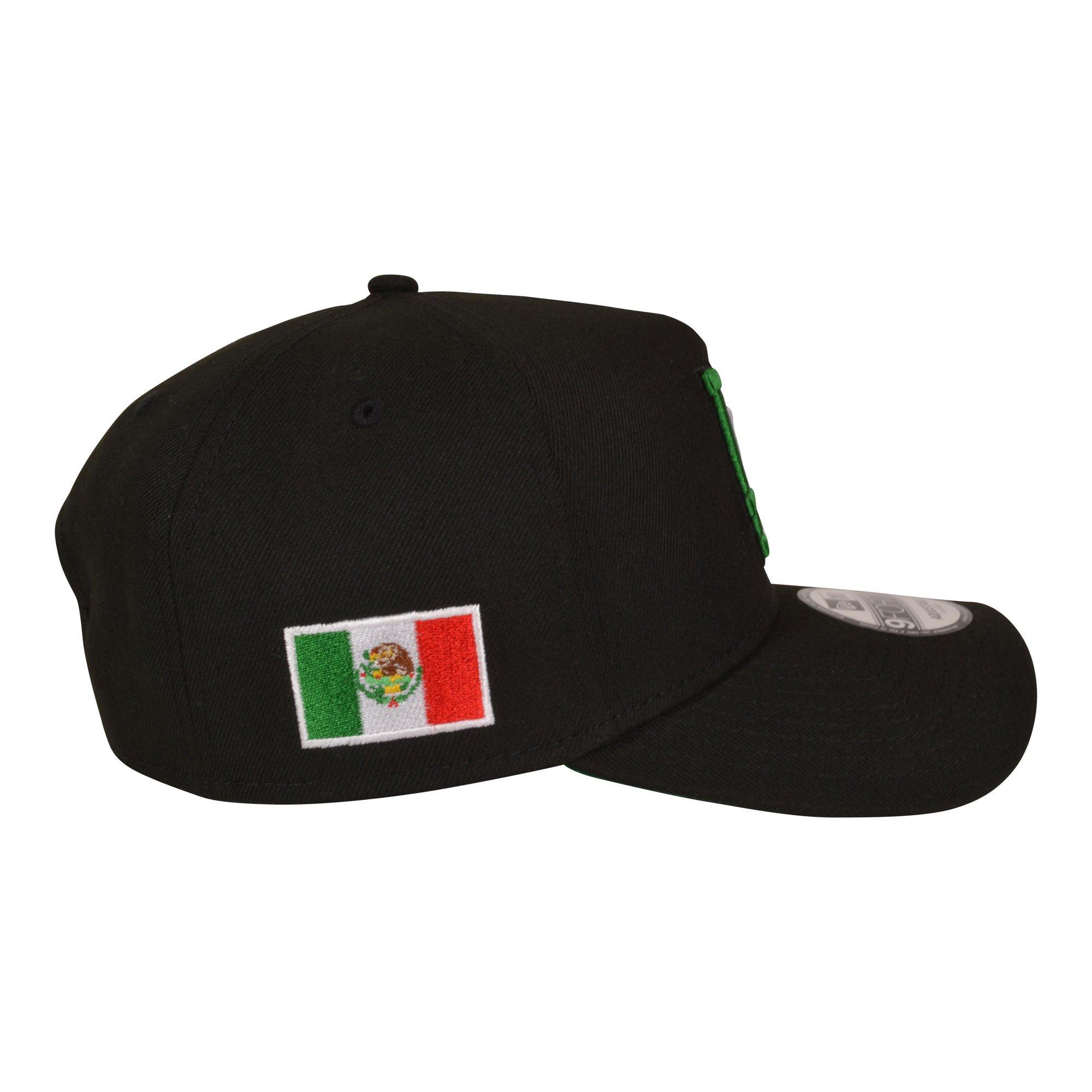 New Era Los Angeles Dodgers 9FORTY Mexico Snapback Hat - Black - BLACK Thumbnail View 3