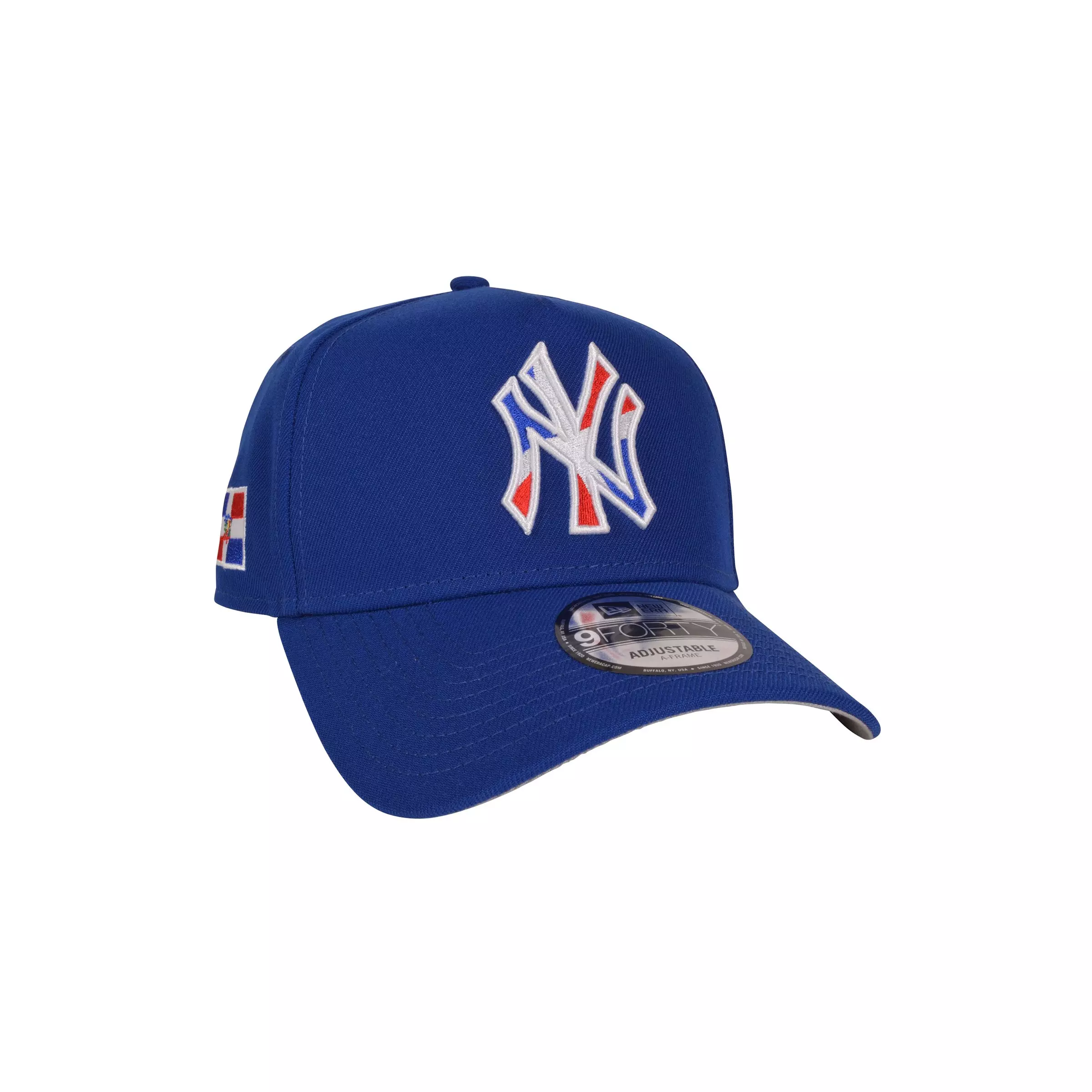 New Era New York Yankees 9FORTY Dominican Republic Snapback Hat - Royal - KHAKI/RED
