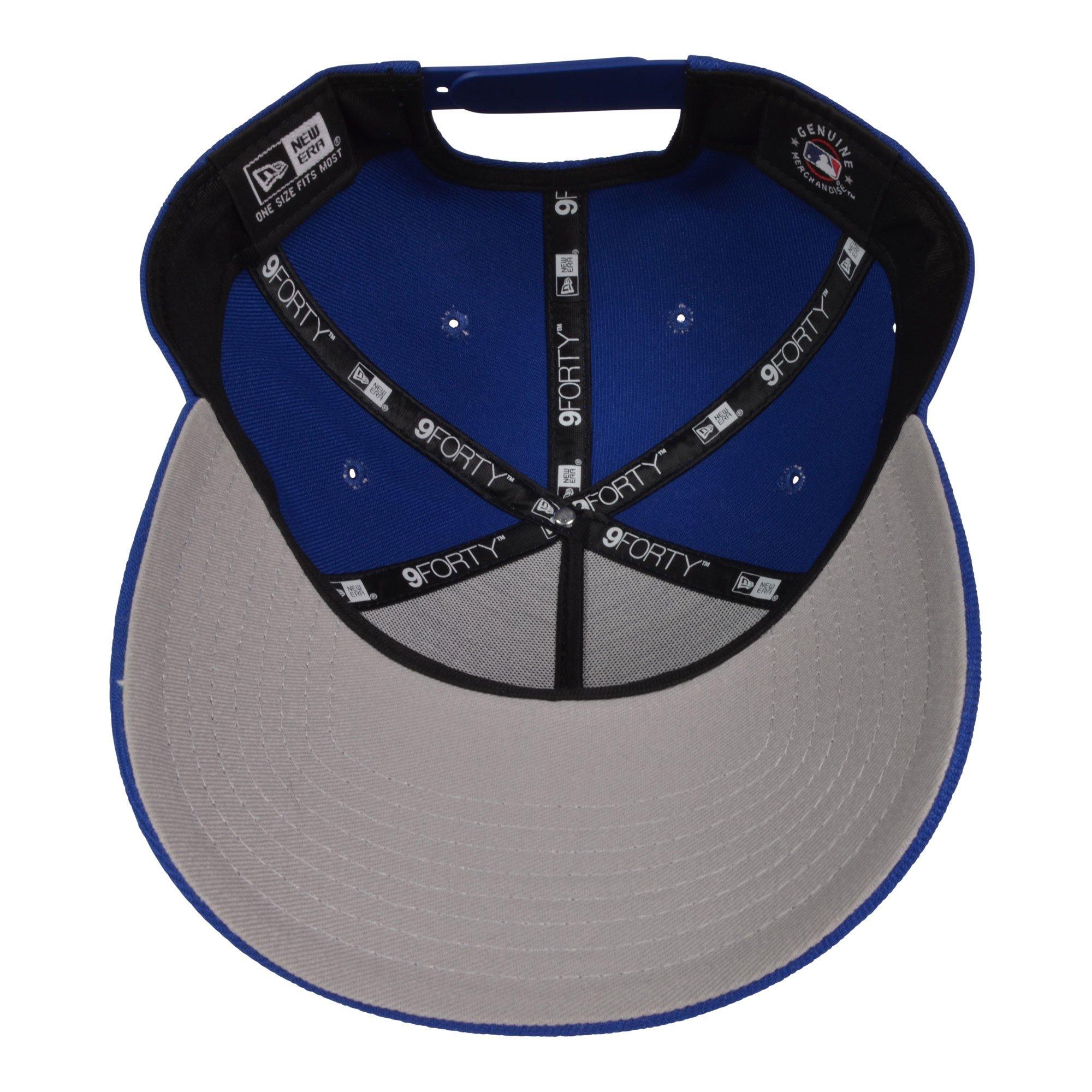 New Era New York Yankees 9FORTY Dominican Republic Snapback Hat - Royal - KHAKI/RED Thumbnail View 5