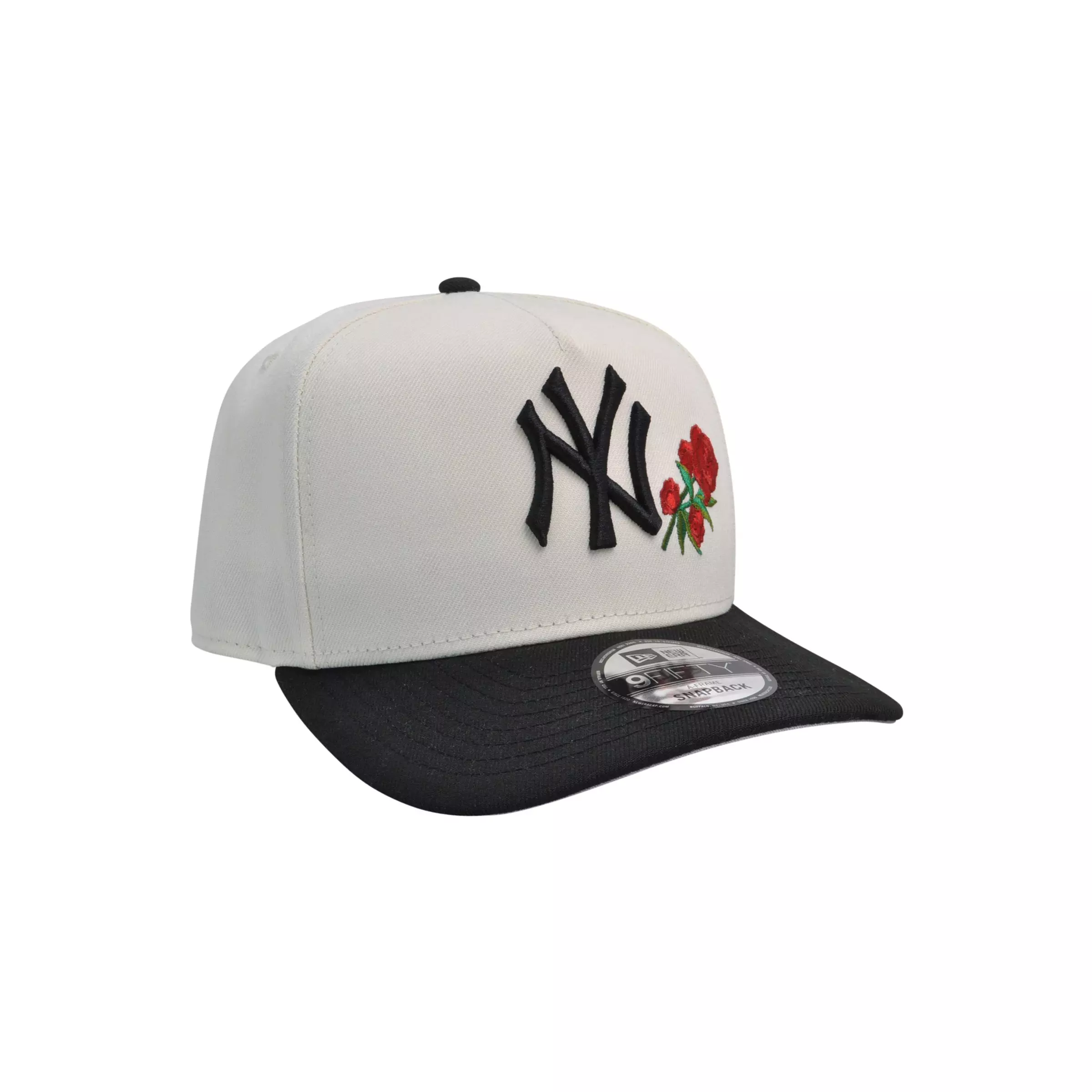 New Era New York Yankees 9FIFTY Roses Snapback Hat-Cream - WHITE/BLUE